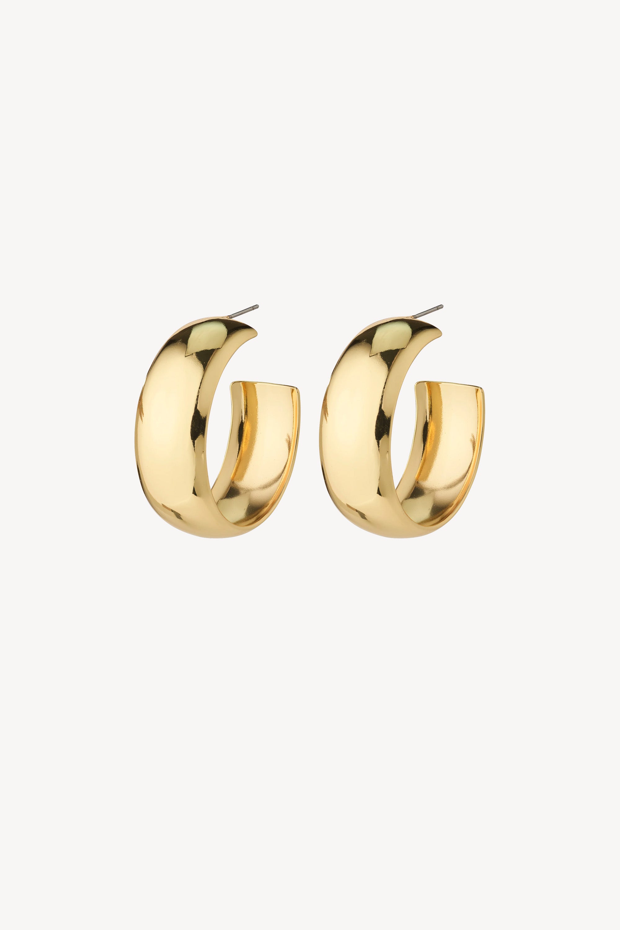 Naia Recycled Chunky Hoops Gold