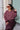 Sally Knitted Cardigan Burgundy/Rose