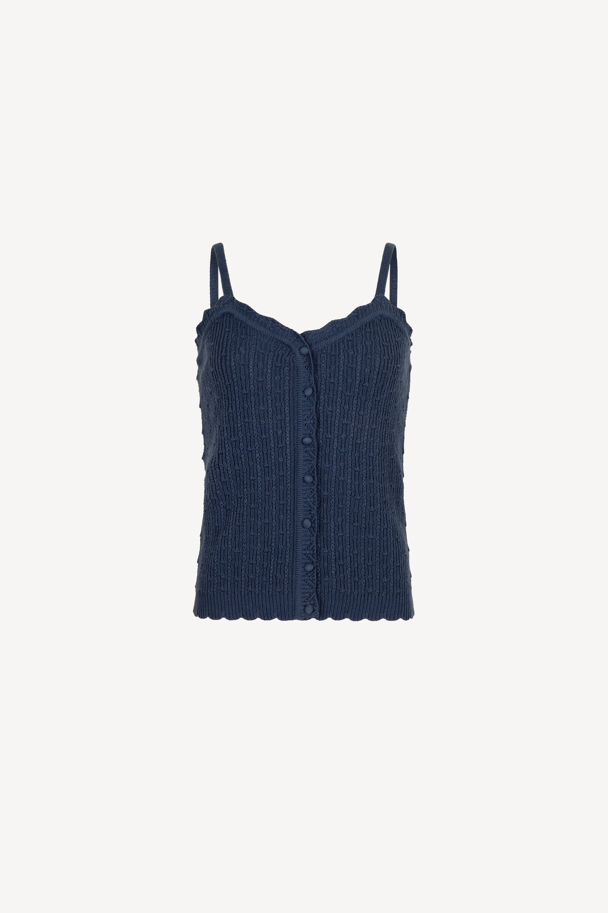 Kathleen Knitted Top Navy