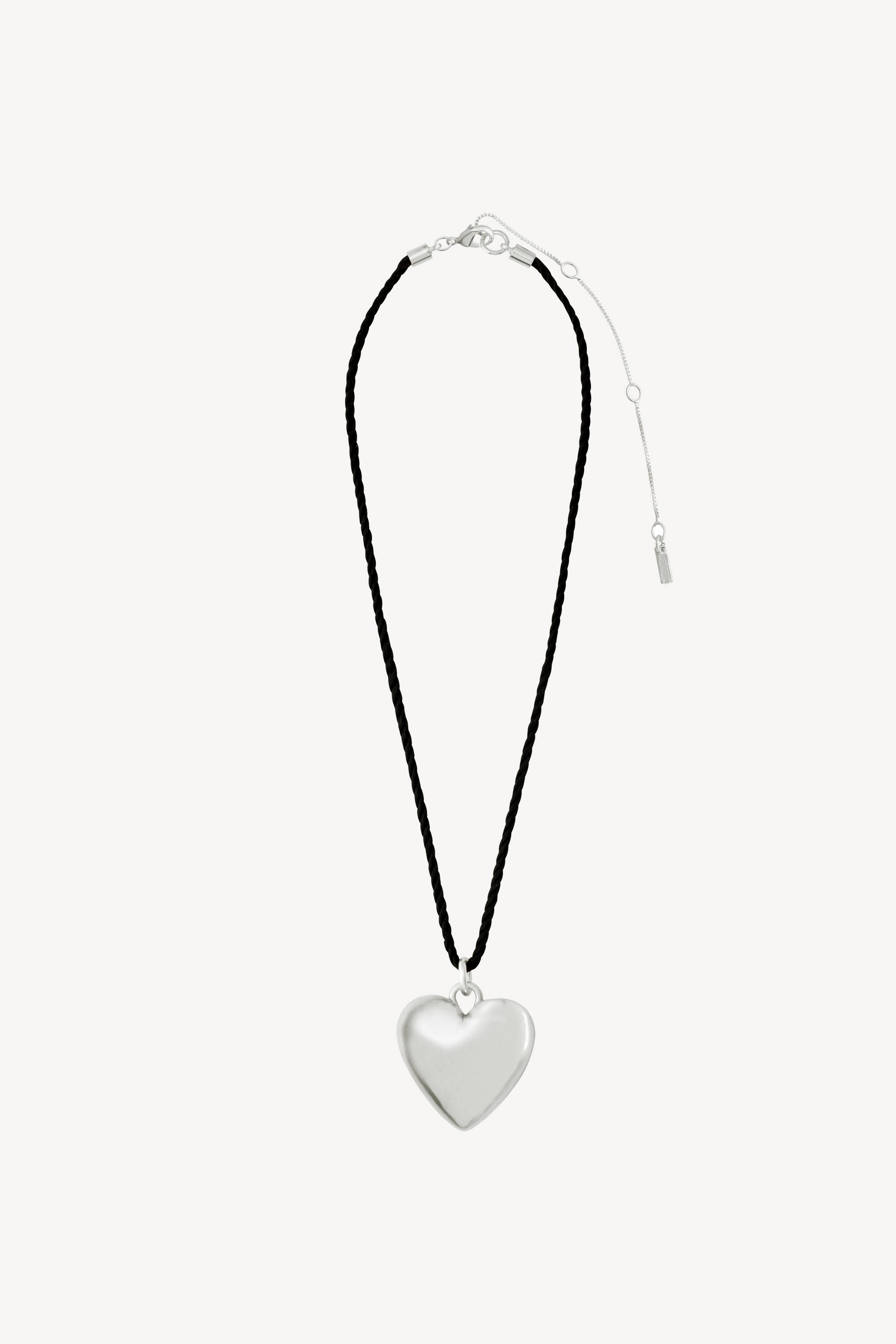 Reflect Heart Necklace Silver
