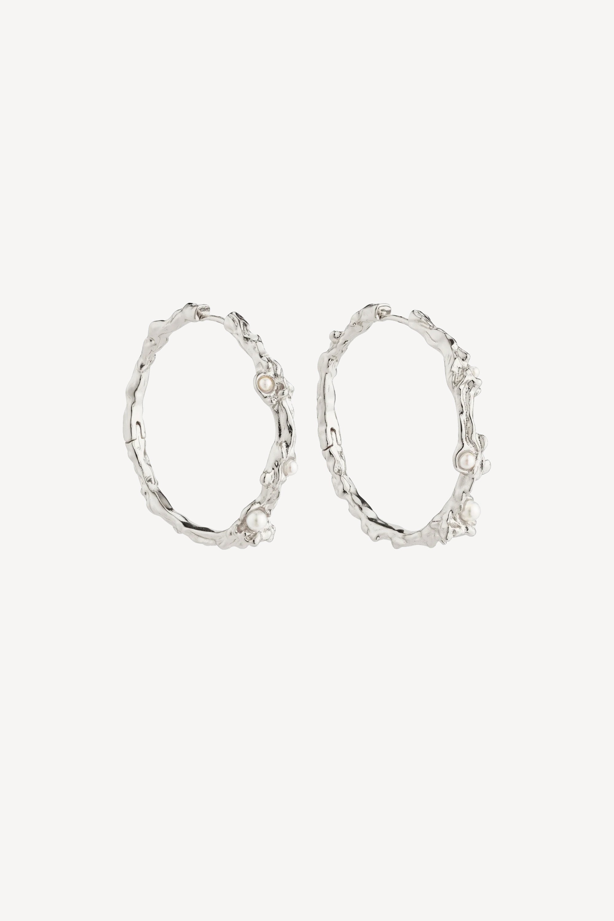 Raelynn Recycled Hoops Silver