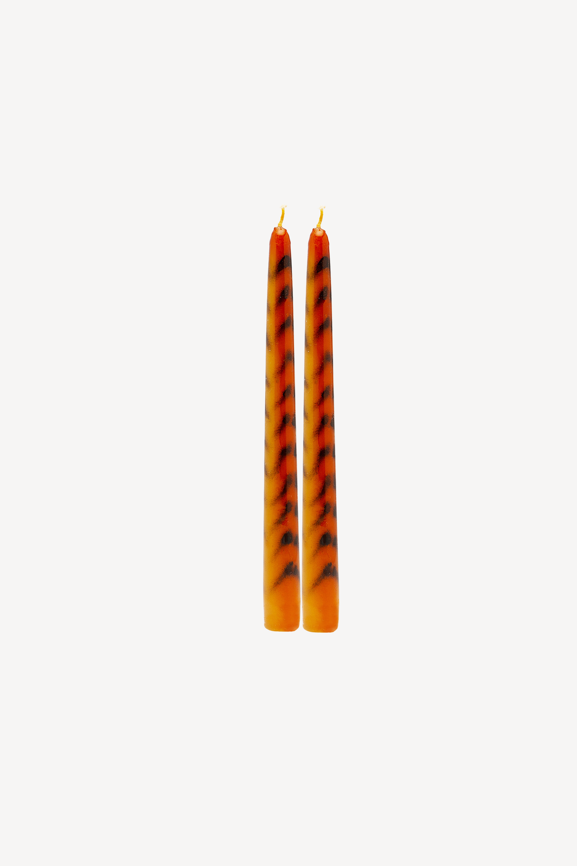 Tiger Stripe Candle Set Of 2