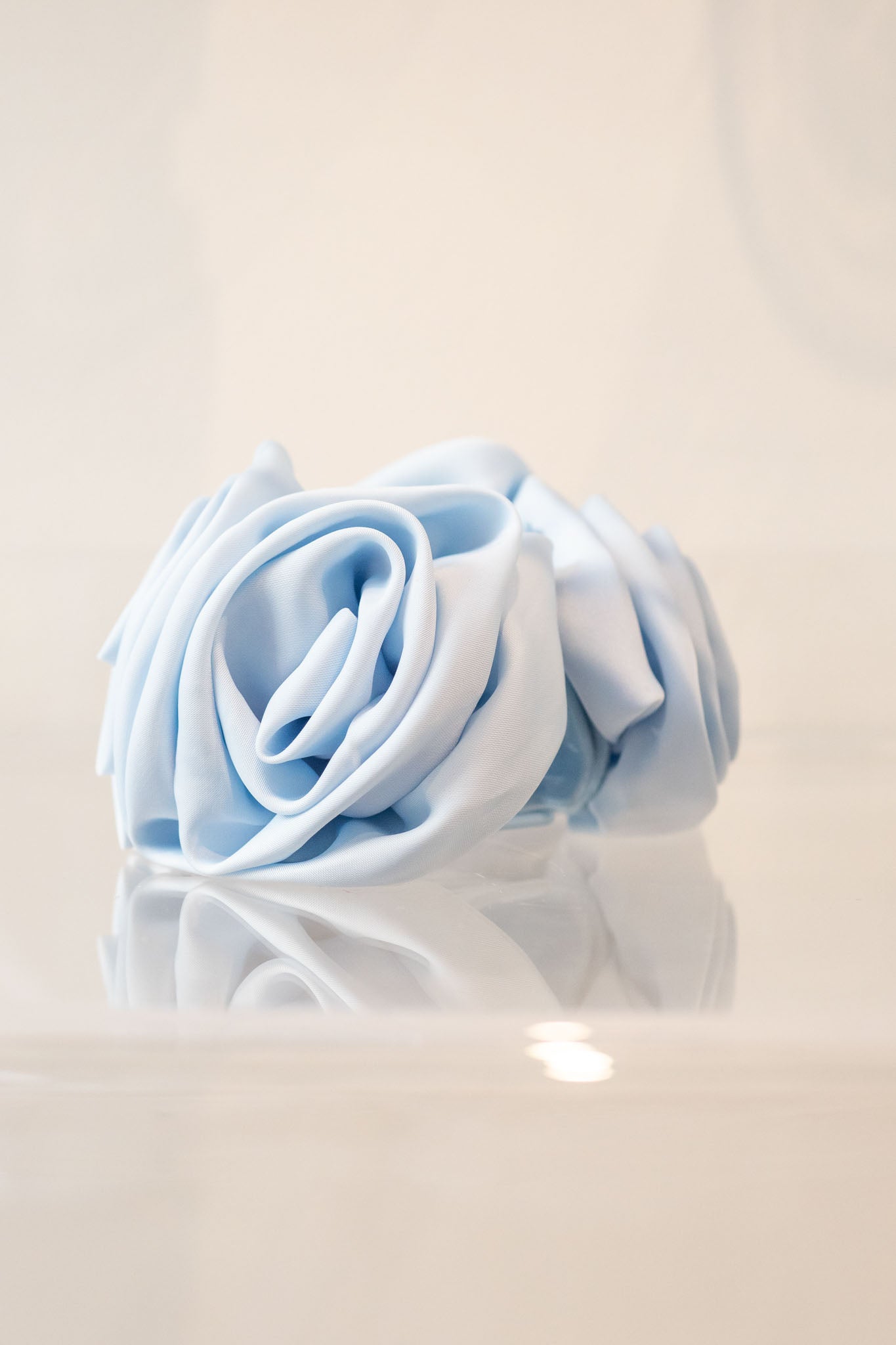 SV Rosette Hair Clip Blue