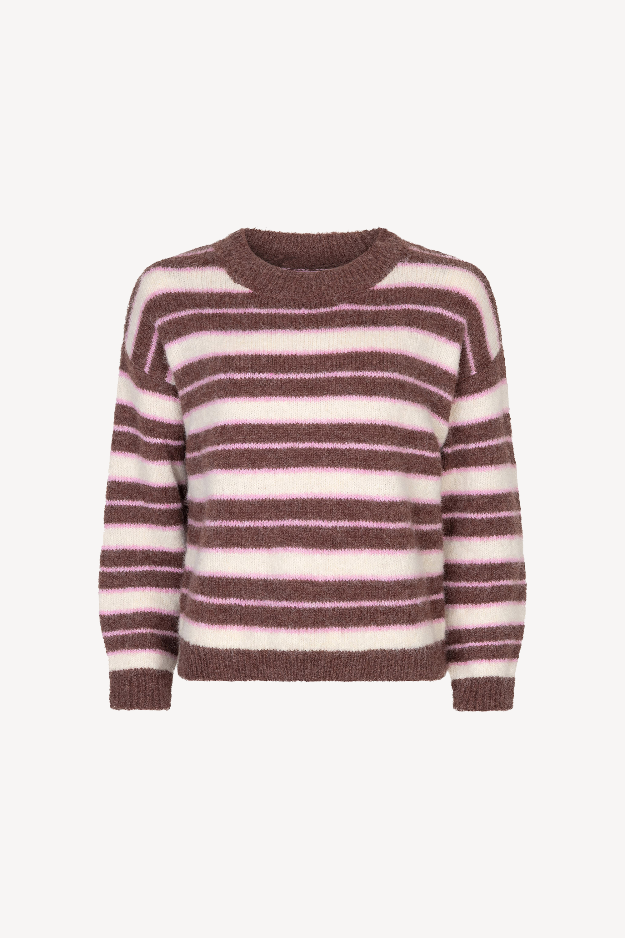 Aria Knitted Sweater Mocha/Ecru