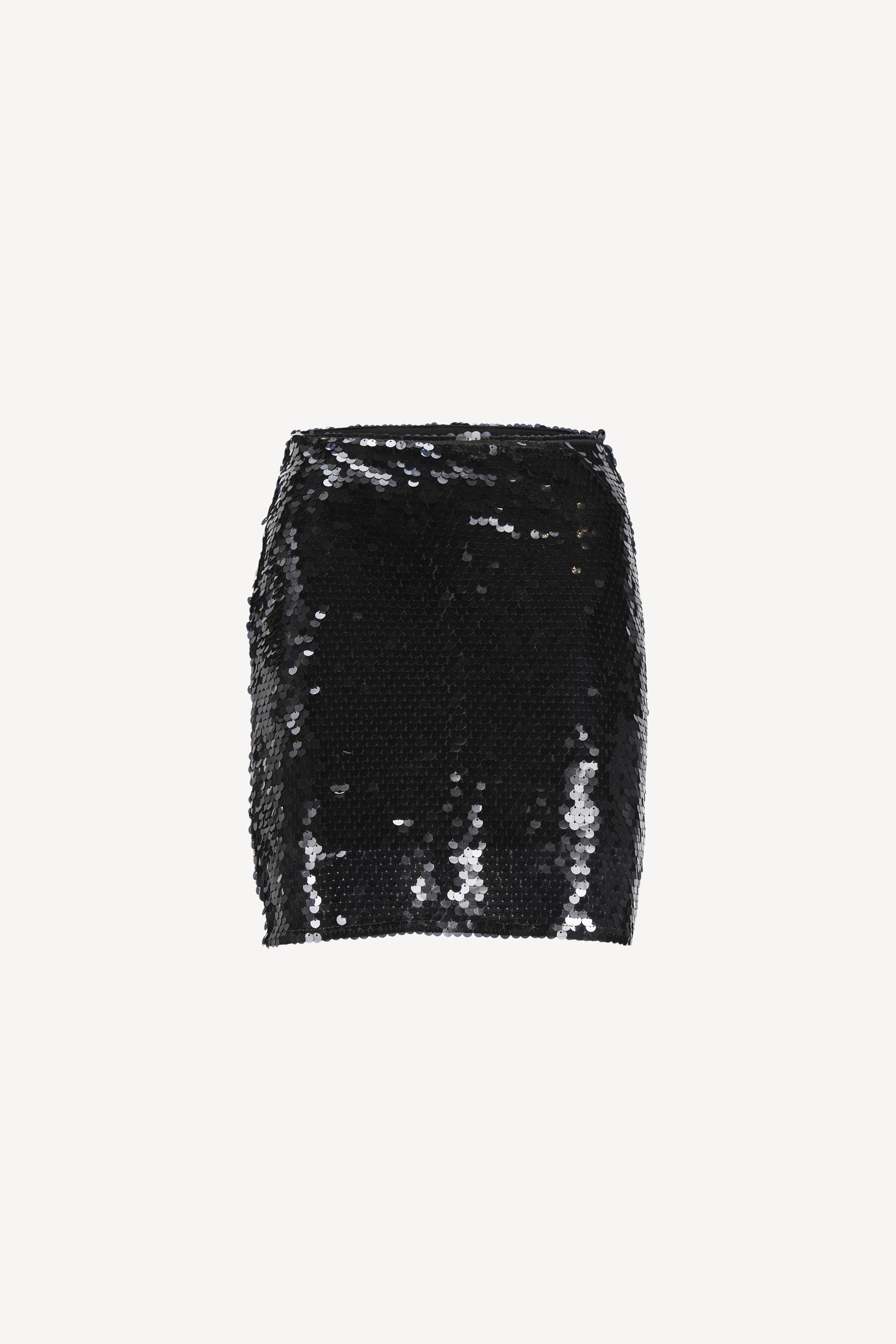 Ava Sequin Short Skirt Black