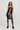 Ava Sequin Strap Short Dress Black