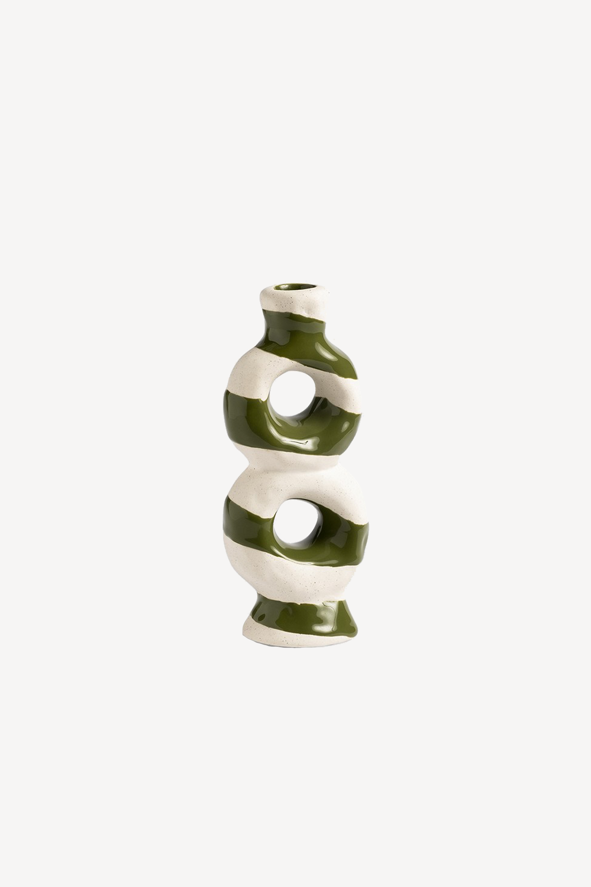 Candle Holder Loop Green