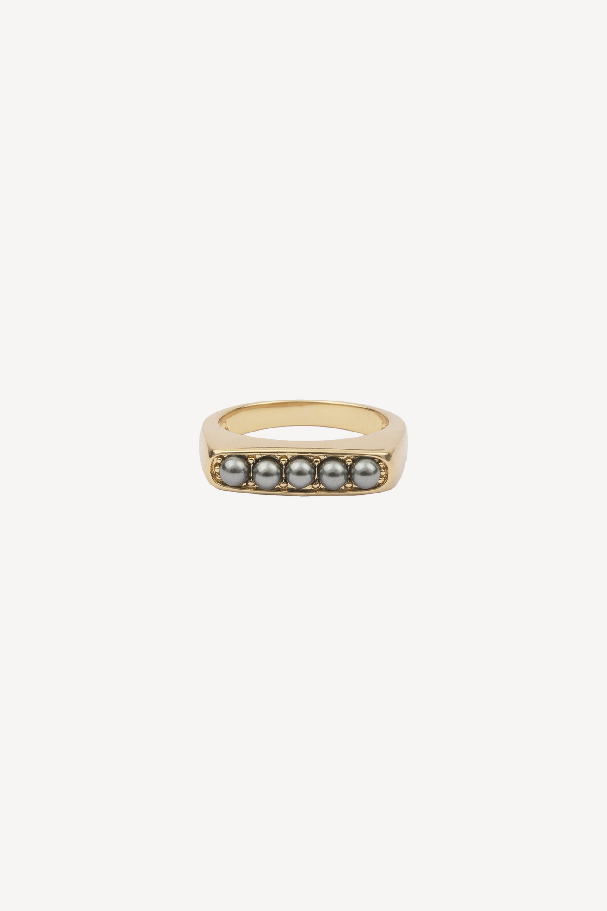 Chérie Bar Bobble Grey Ring