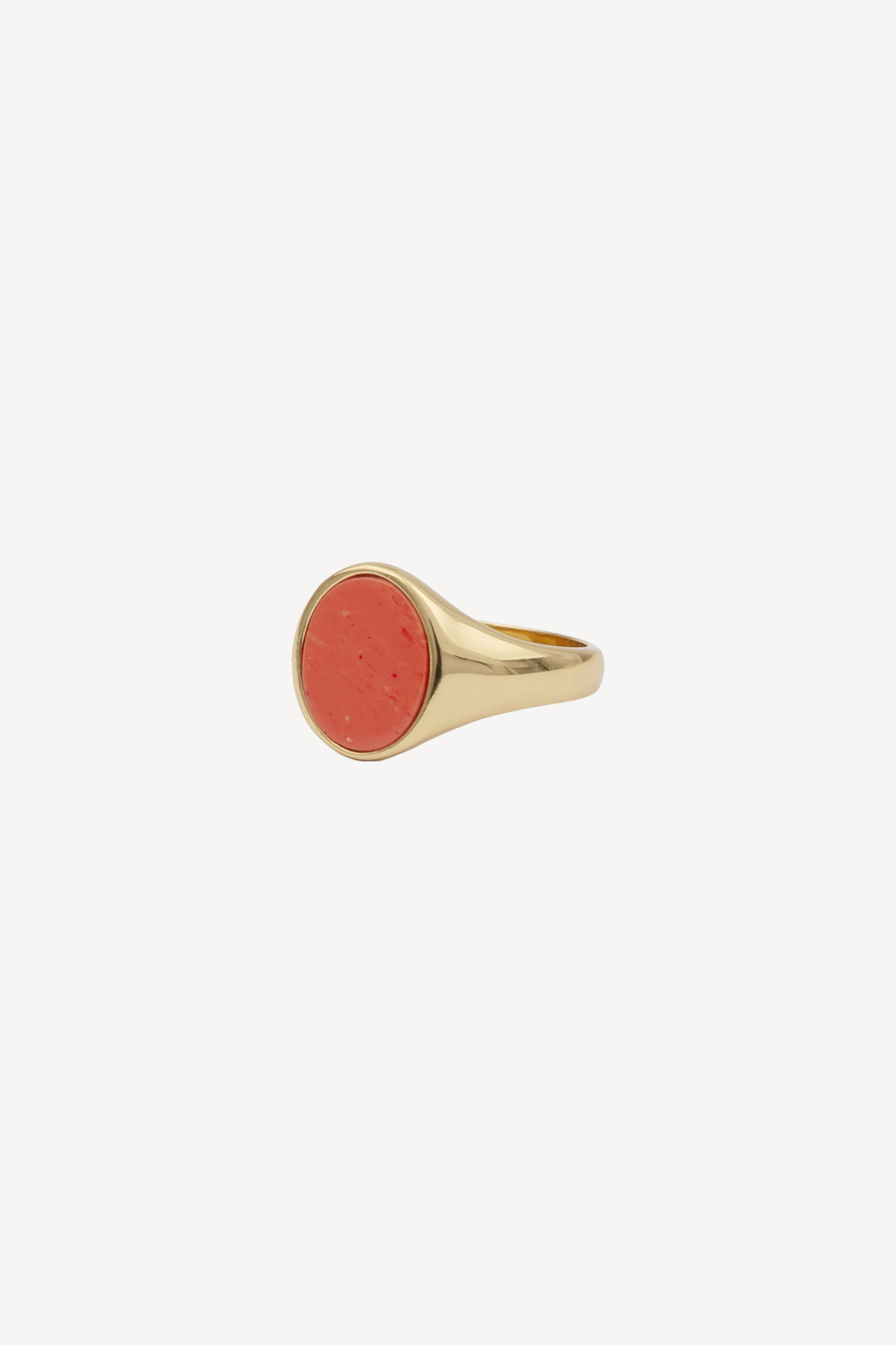 Chérie Signet Oval Orange Ring