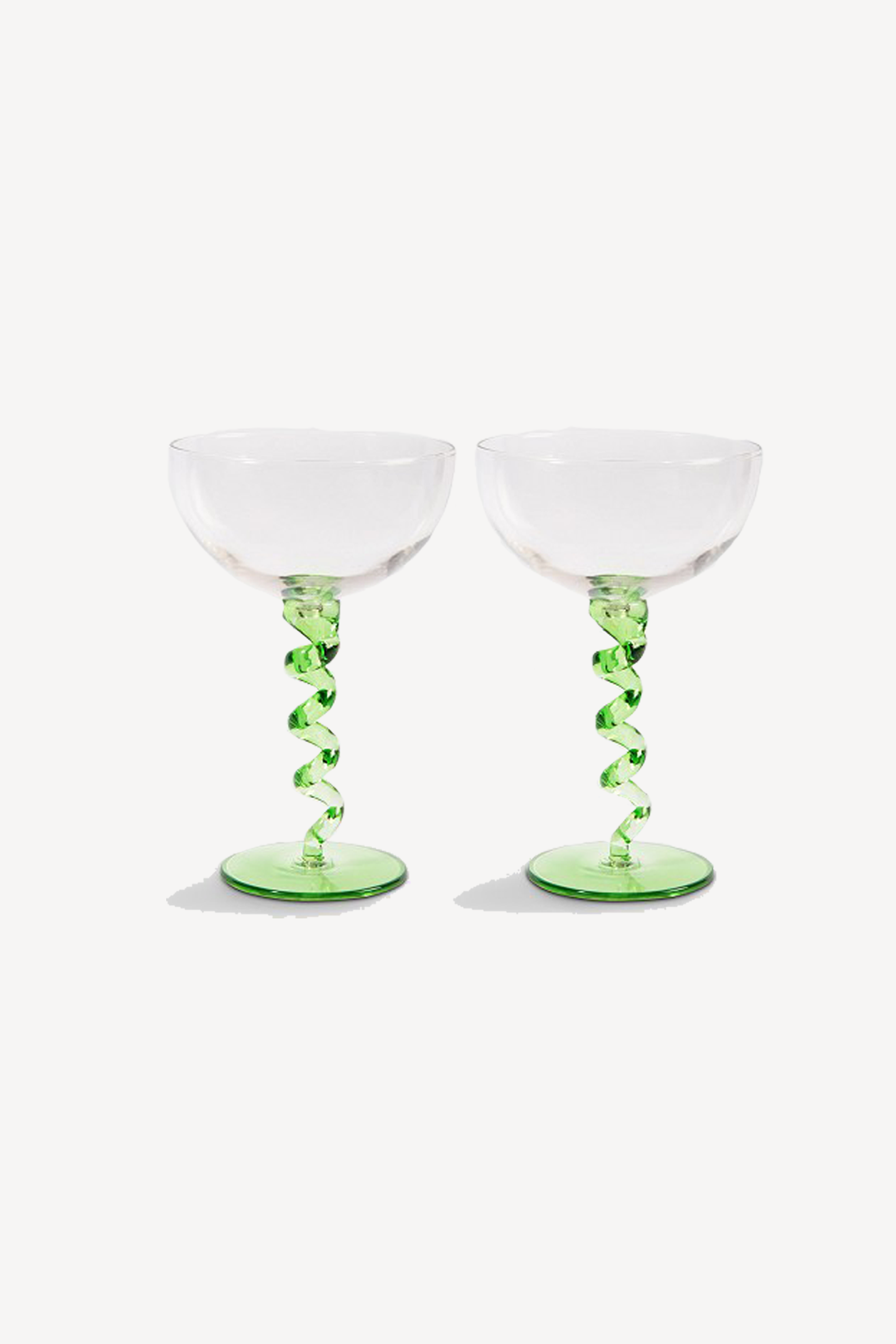 Couple Spiral Green (Set Of 2)