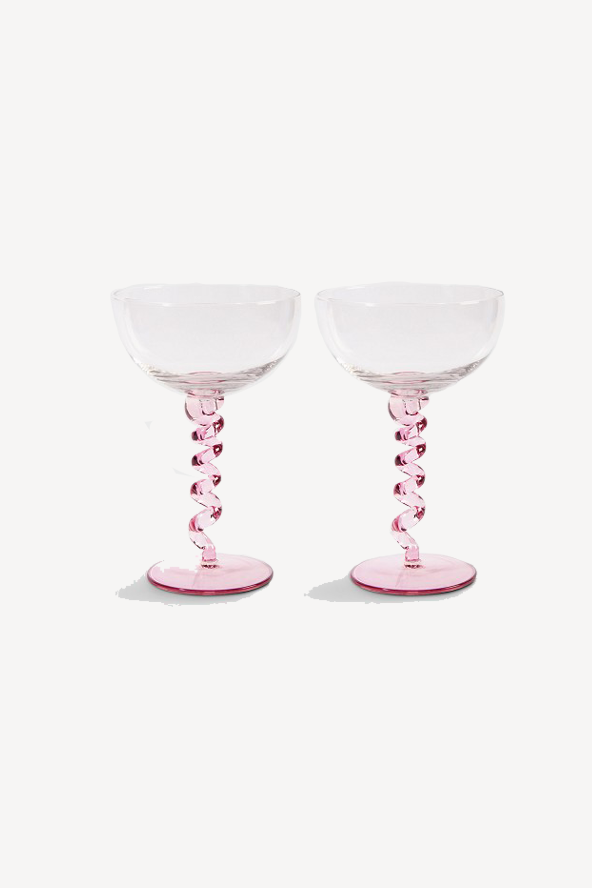 Couple Spiral Pink (Set Of 2)