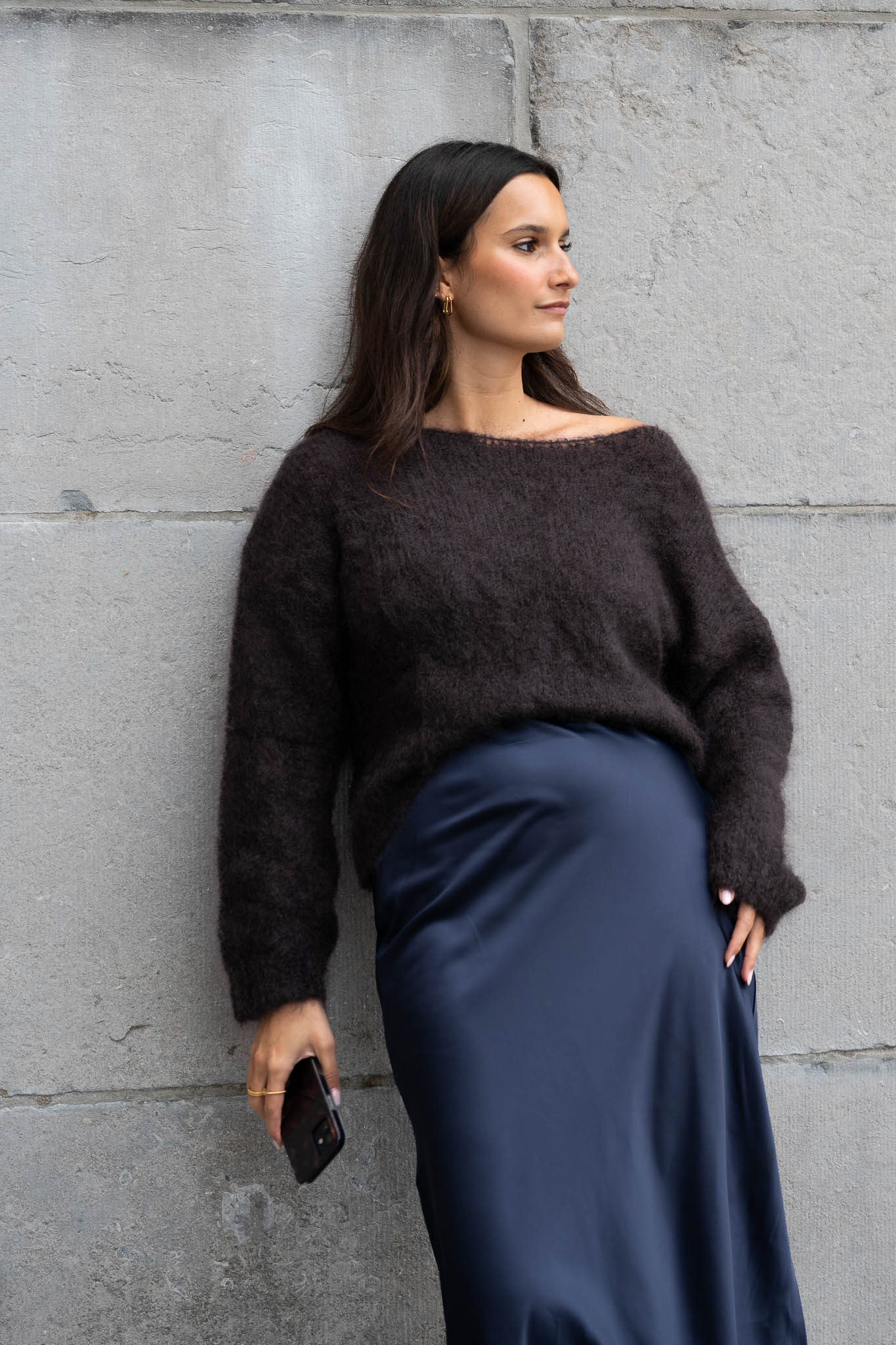 Noa Mohair Knit Chocolate