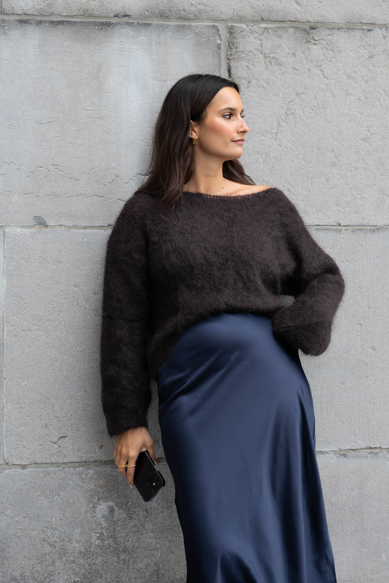 Noa Mohair Knit Chocolate