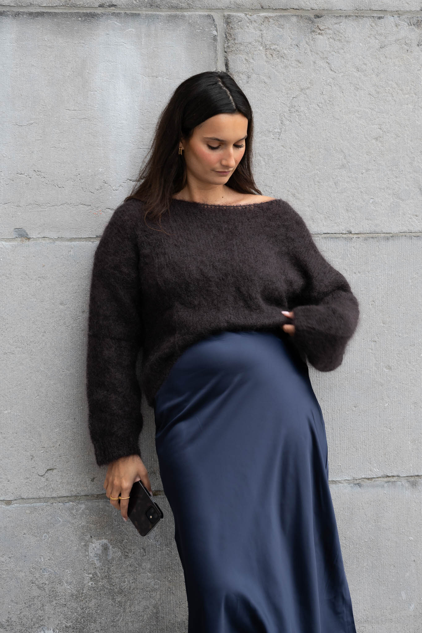 Noa Mohair Knit Chocolate
