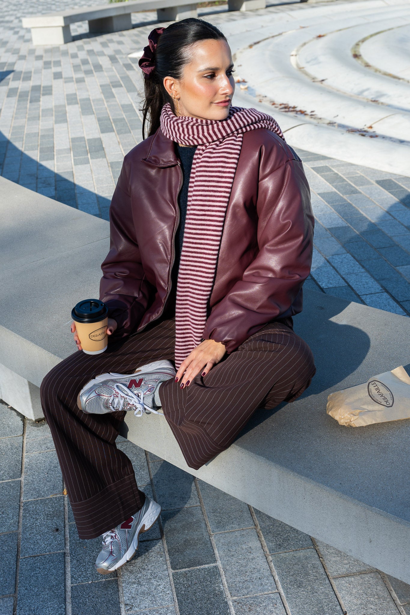 Philou Scarf Wine/Rose