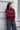 Abby Knit & Scarf Navy/Wine