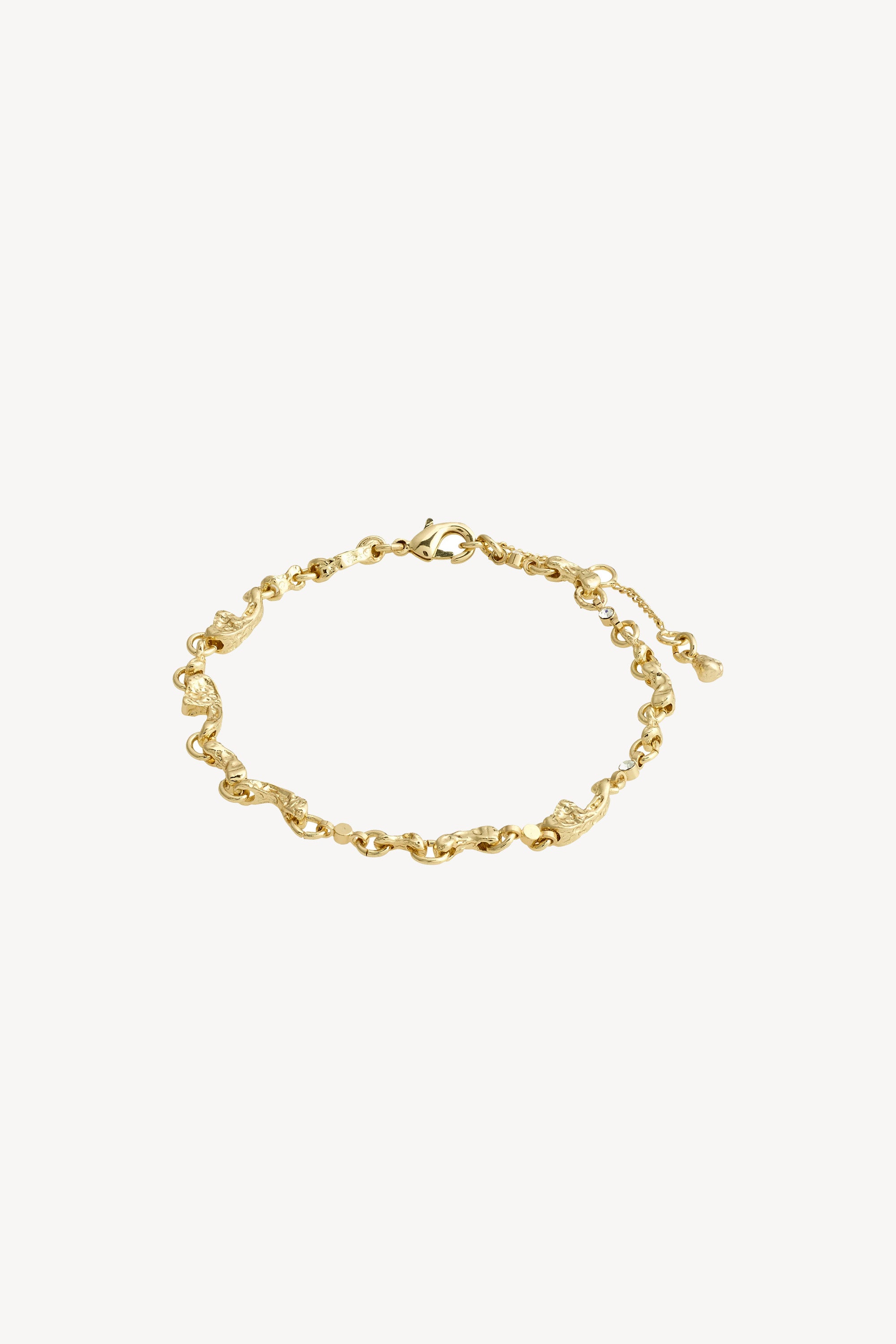 Hallie Organic Crystal Bracelet Gold