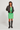 Kimmie Satin Short Skirt Green