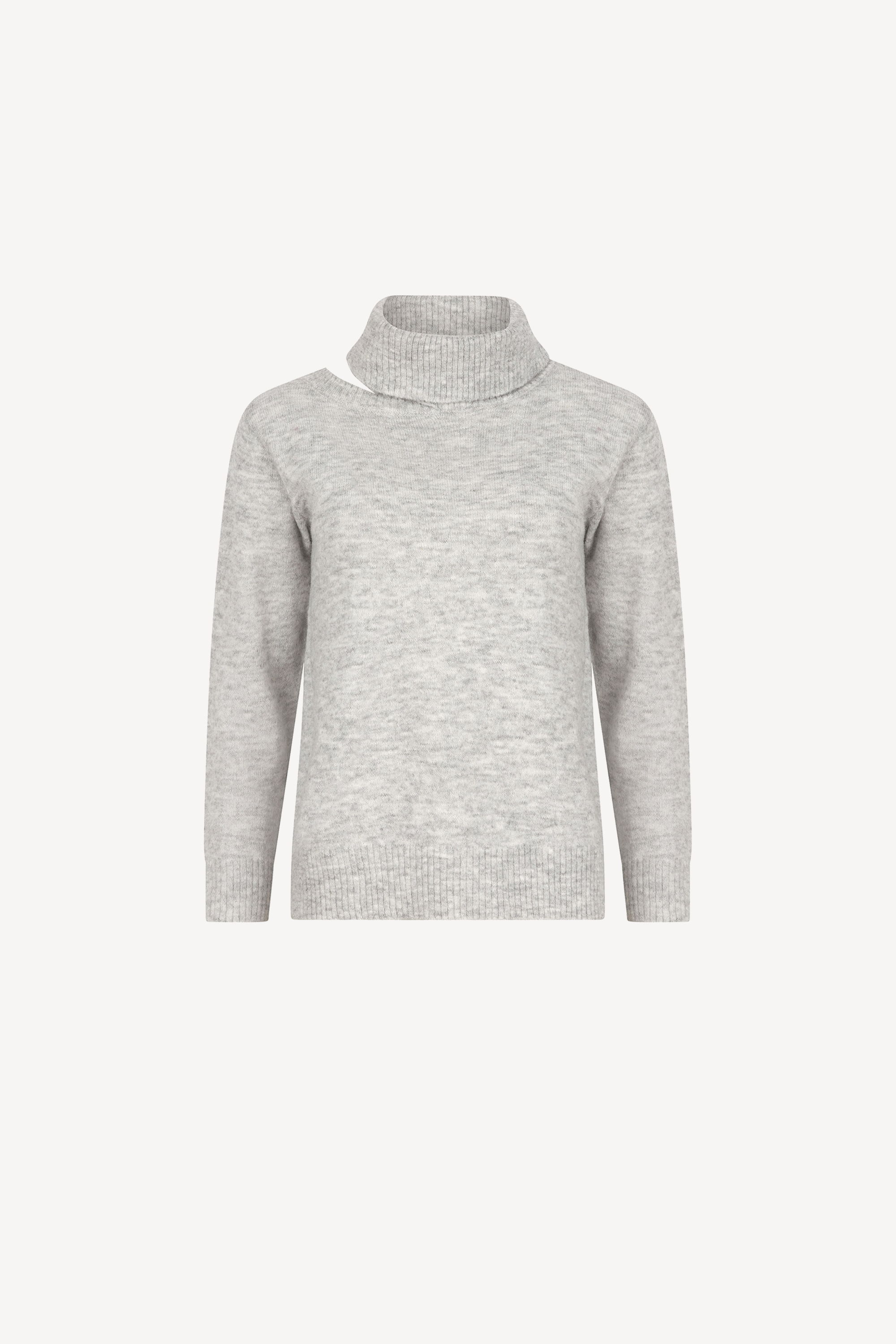 Aubrey Knitted Sweater Grey Melange