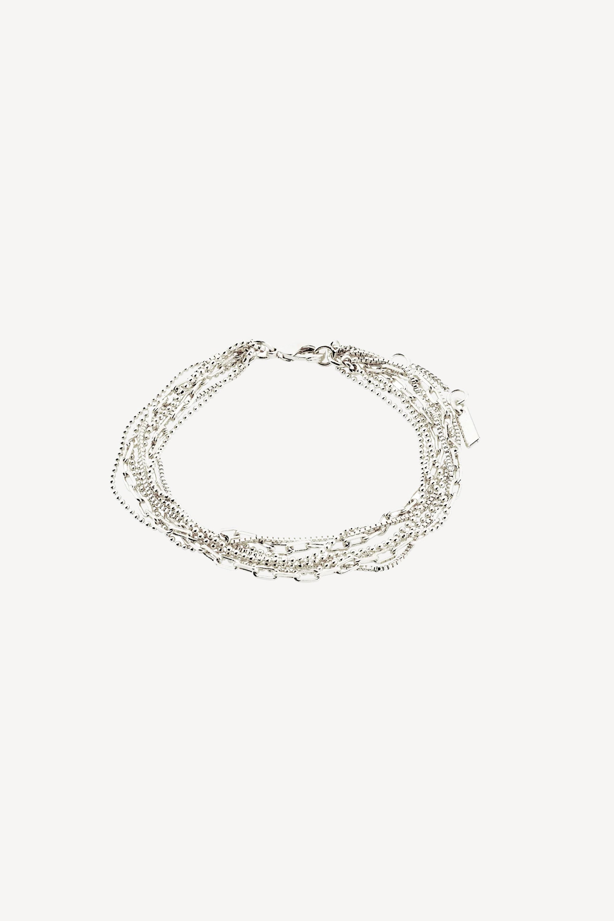 Lily Chain Bracelet Silver