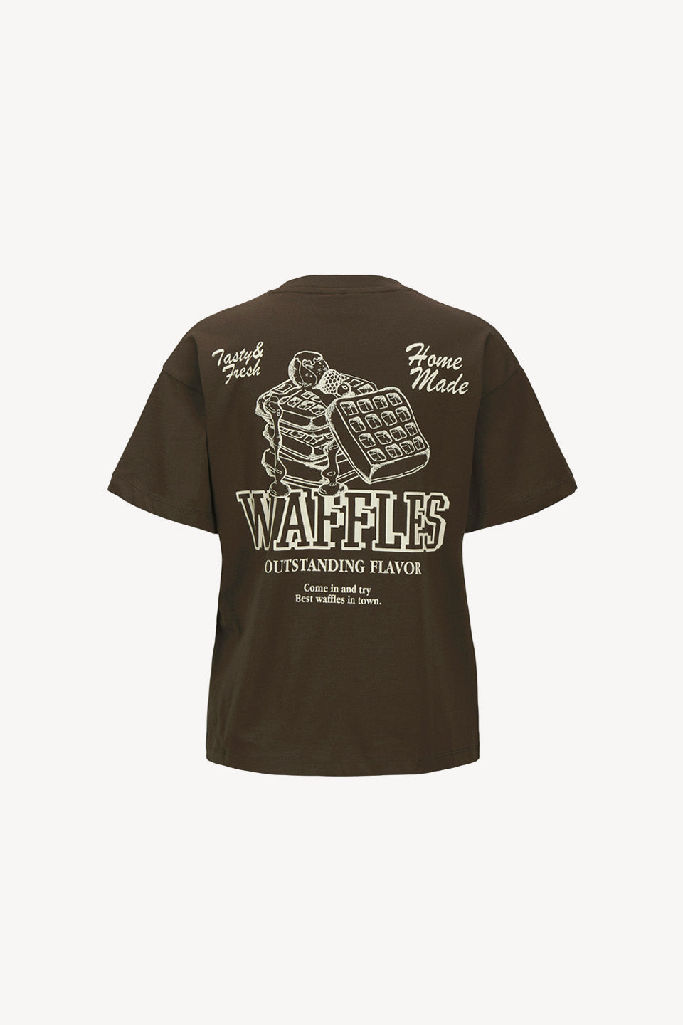 Lucy Print Tee Bracken Waffles