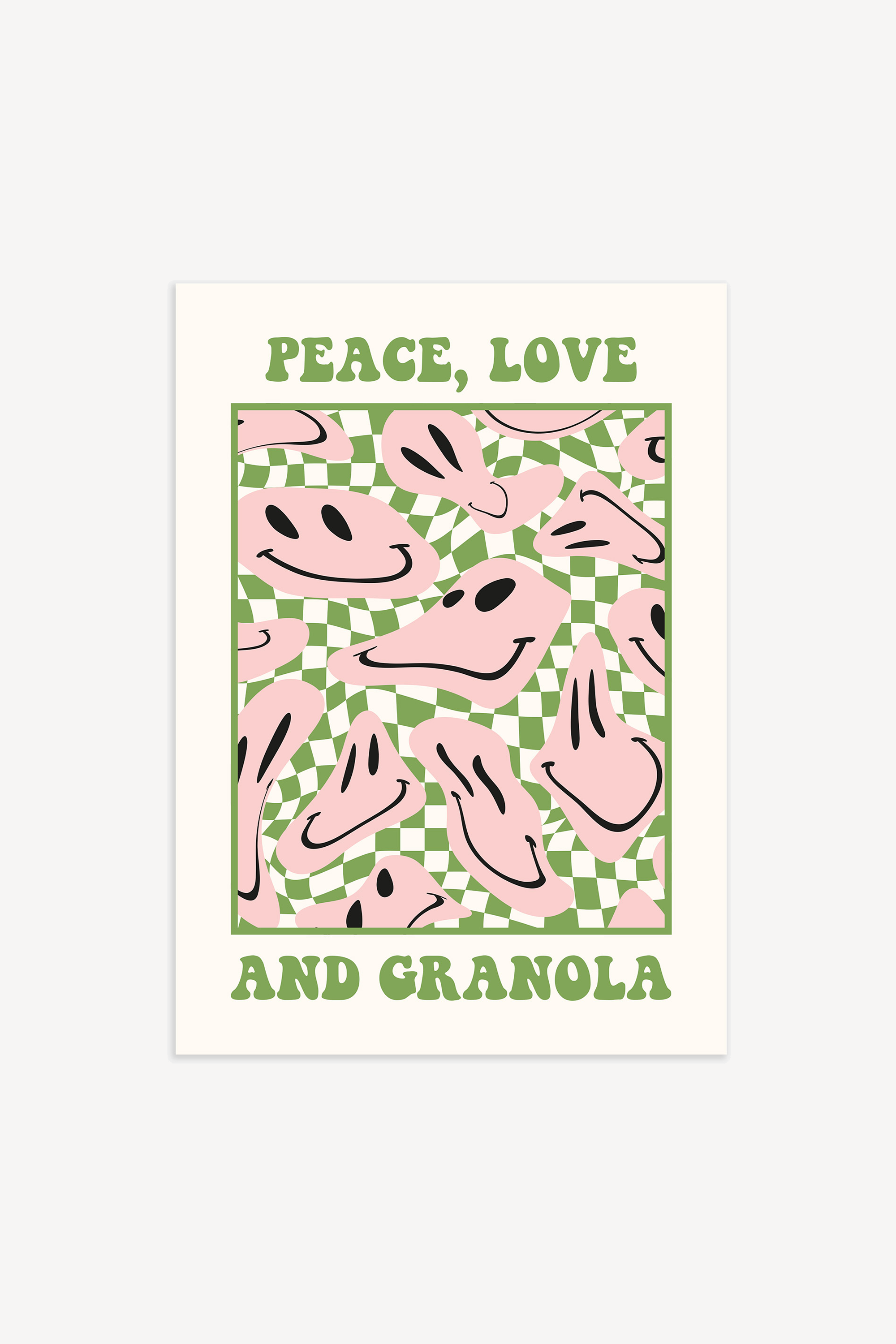 Peace Love And Granola Poster 50x70