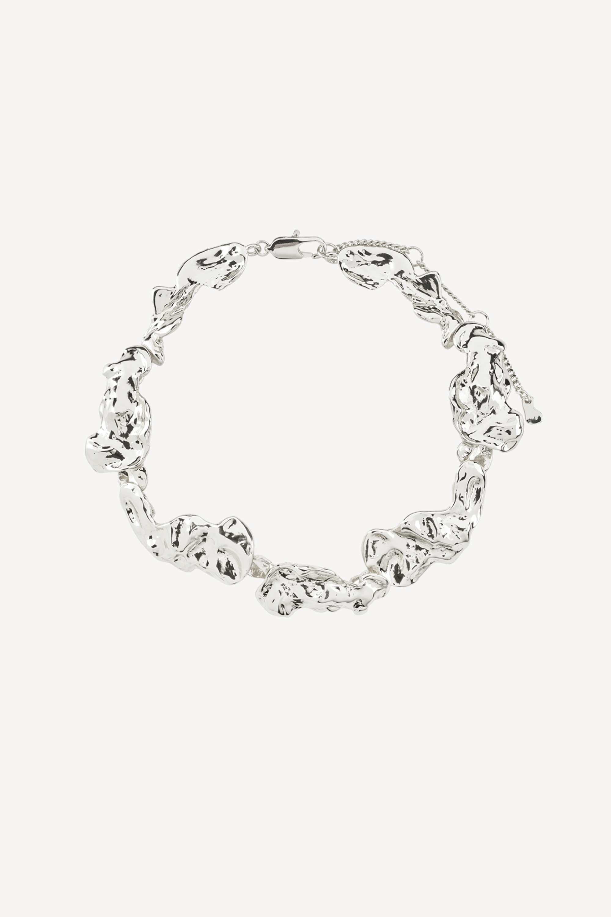 Pulse Statement Necklace Silver