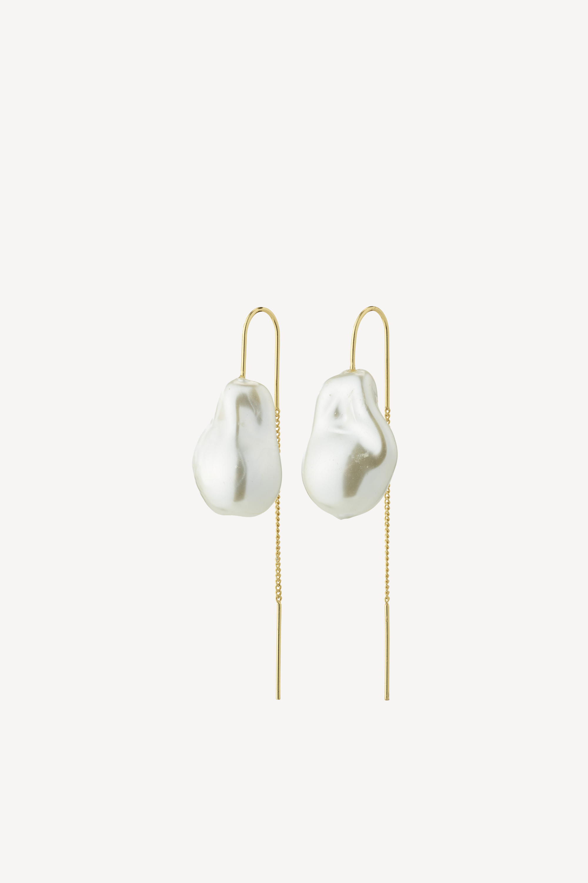 Rhythm Pearl Earrings Gold (pair)
