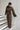 Nala Folded Pinstripe Pants Chocolate