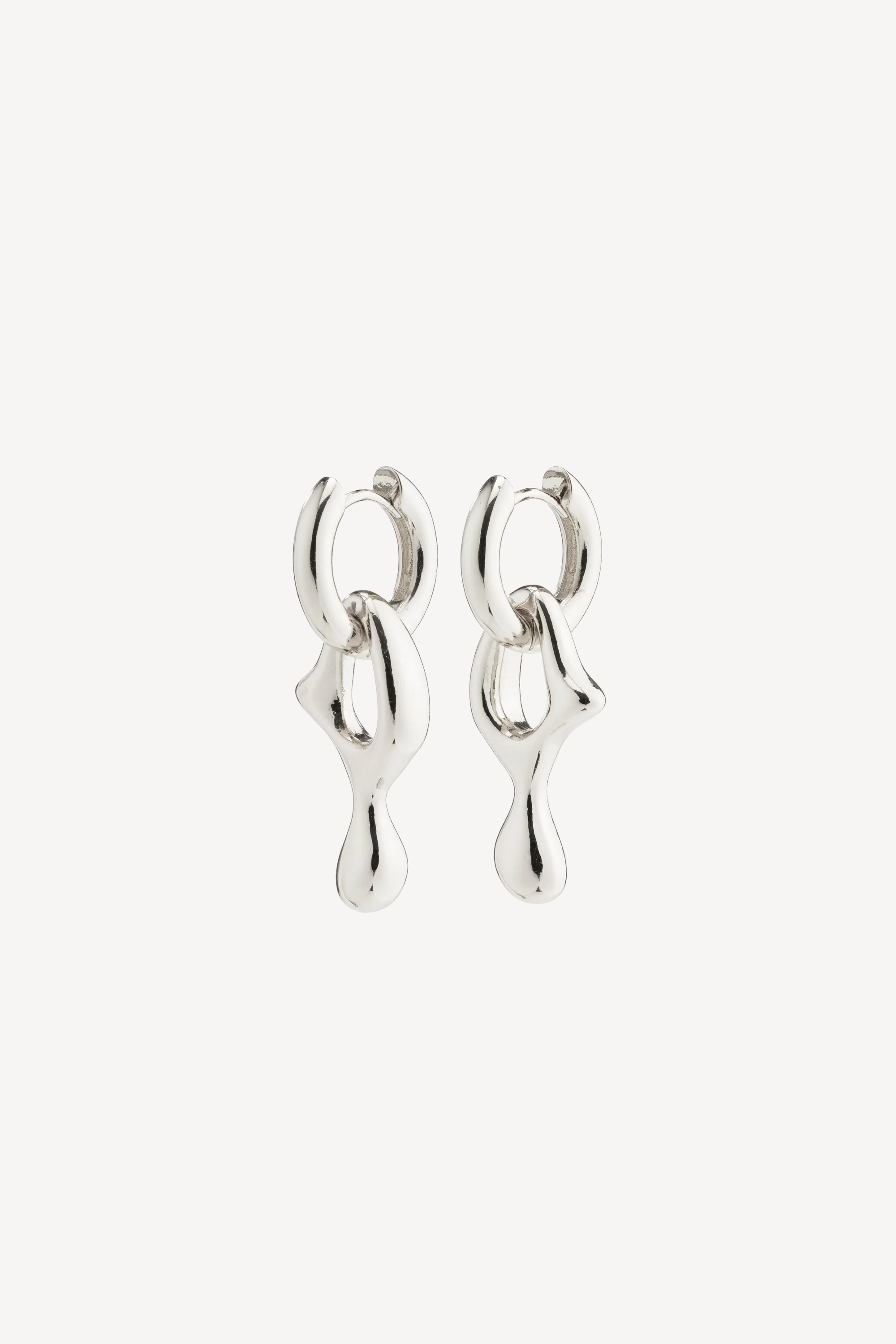 Wave Earrings Silver (pair)