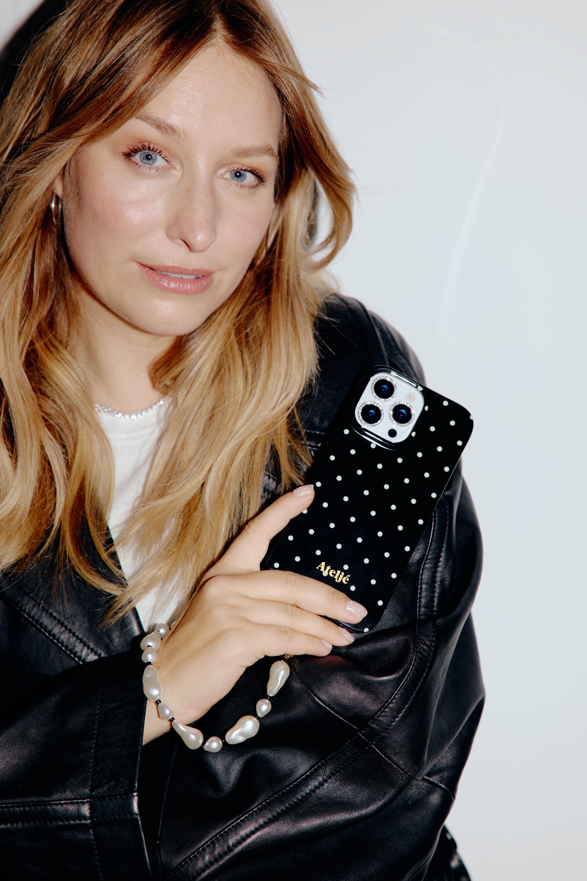 Black Mini Polka Dot Case