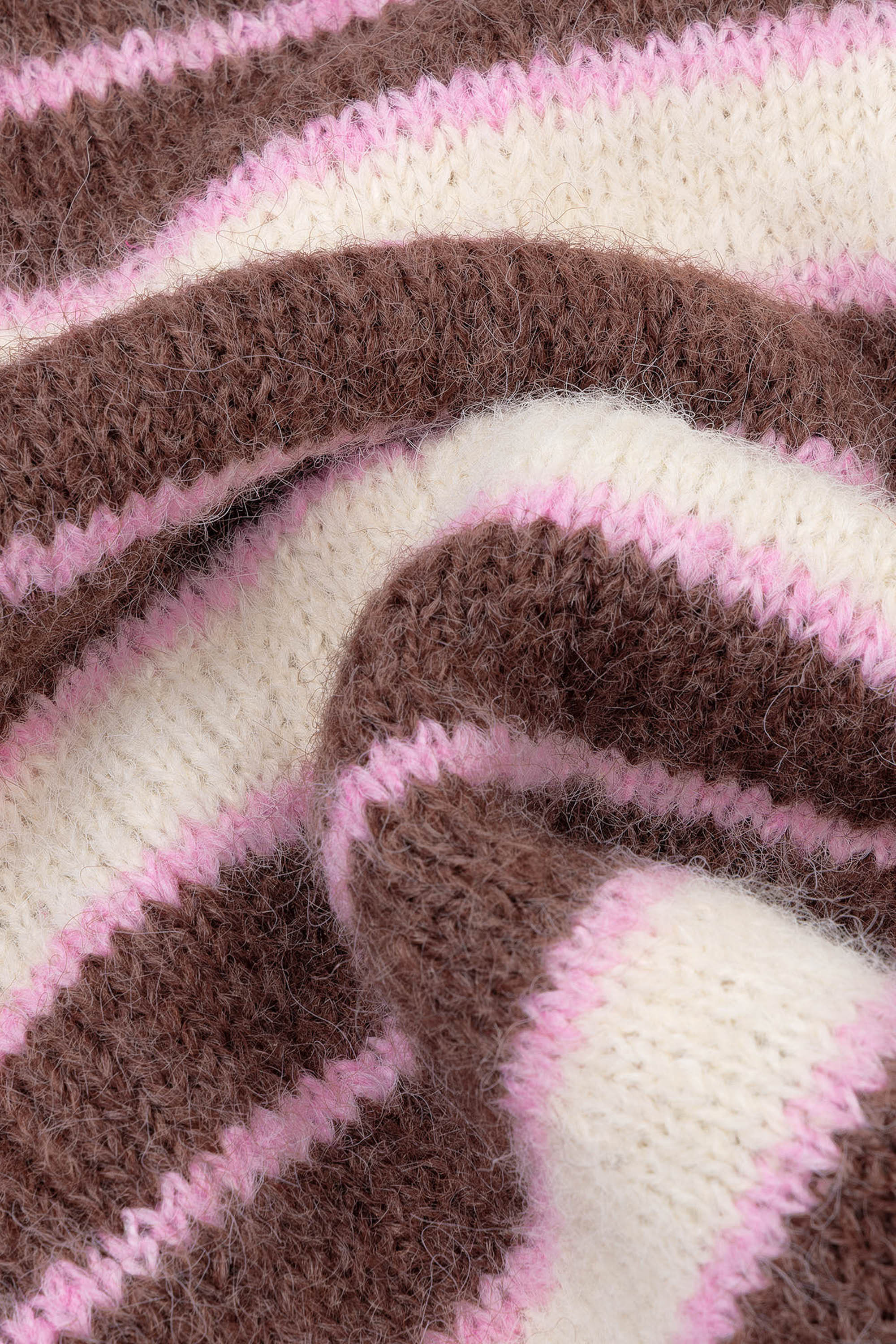 Aria Knitted Sweater Mocha/Ecru