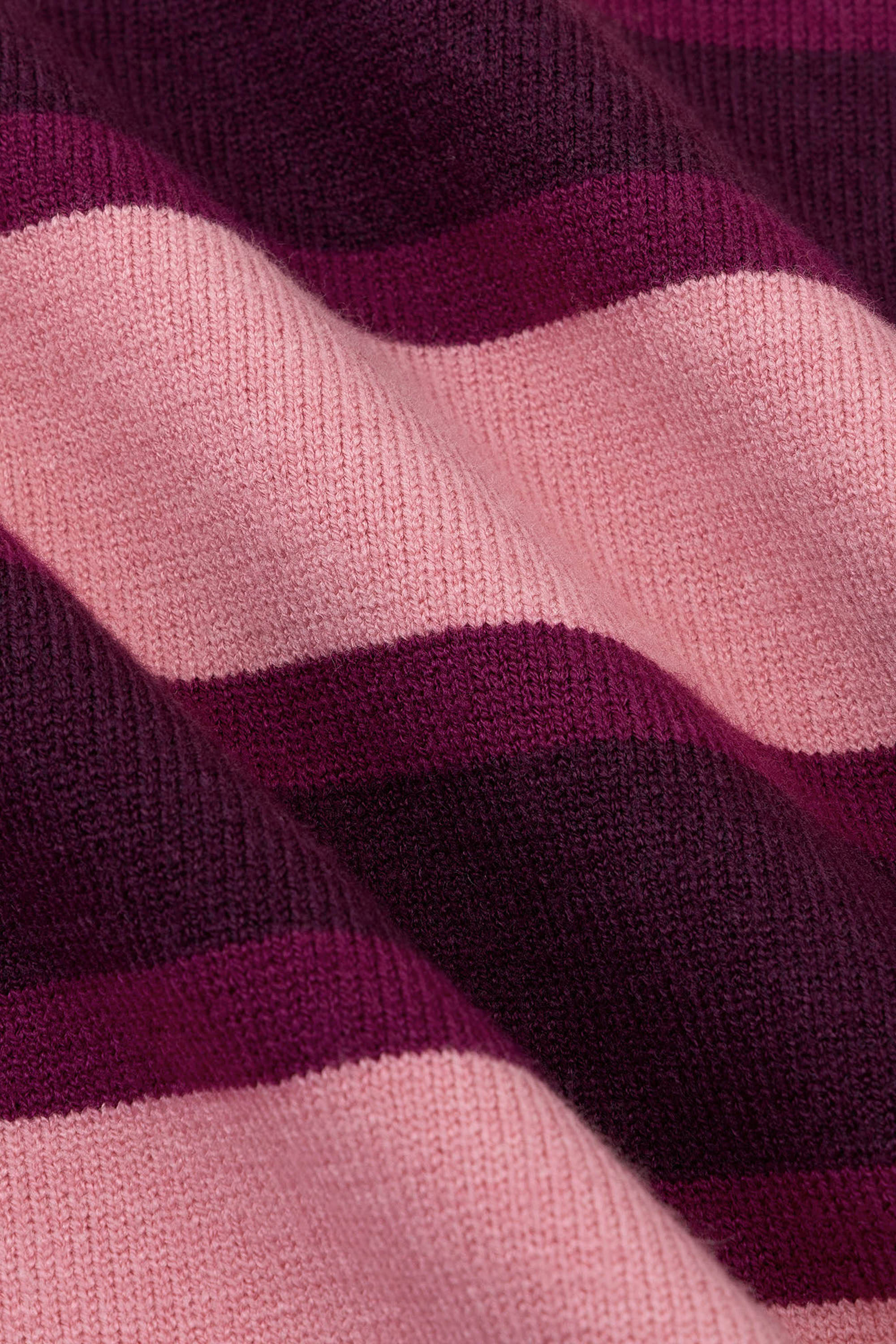 Balou Knitted Top Aubergine/Coral Pink