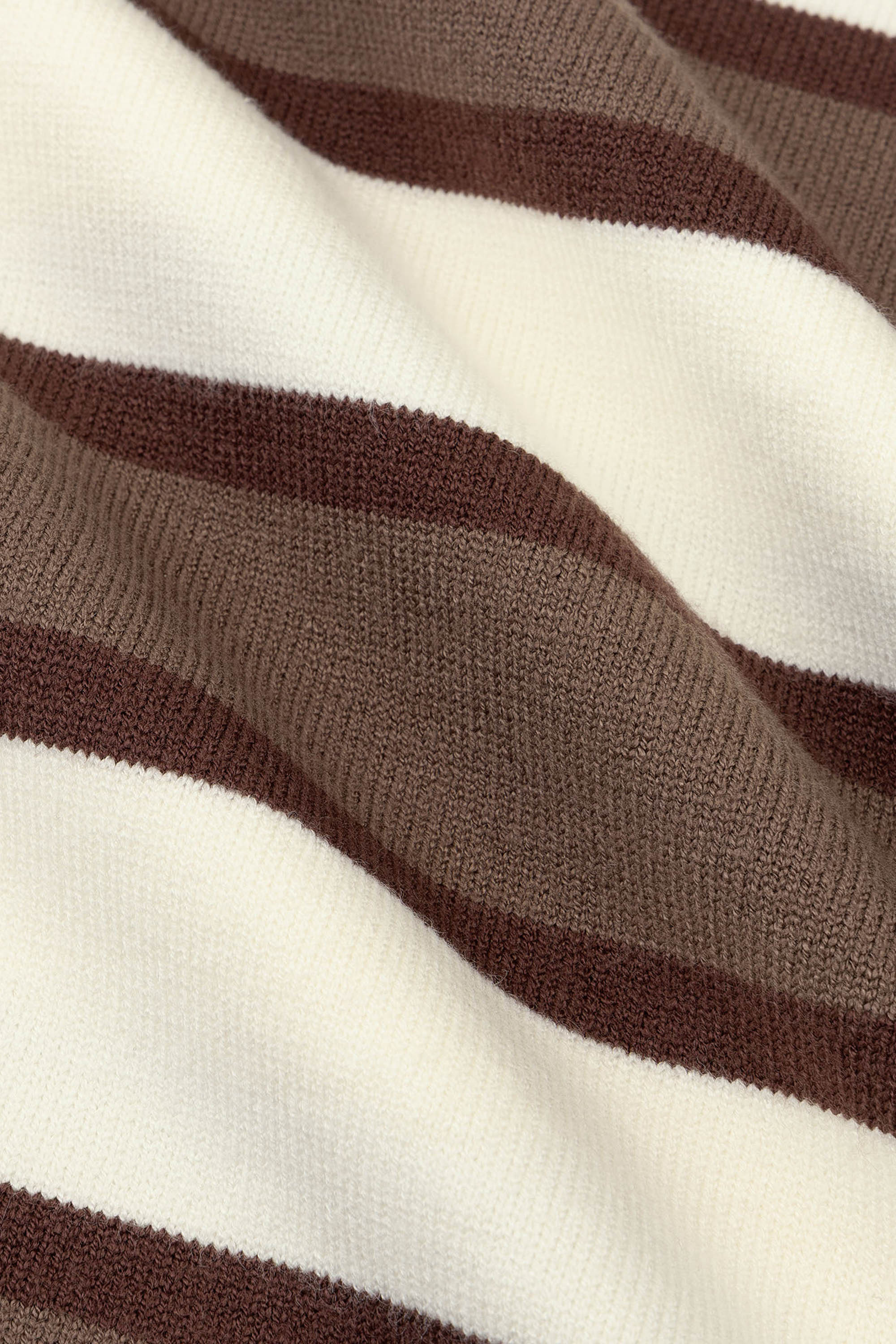 Balou Knitted Top Ecru/Brown