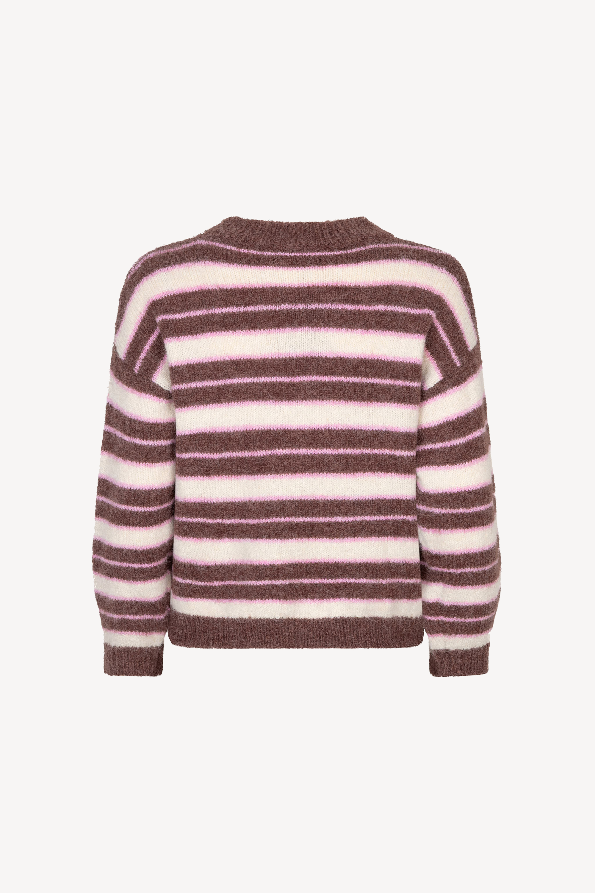 Aria Knitted Sweater Mocha/Ecru