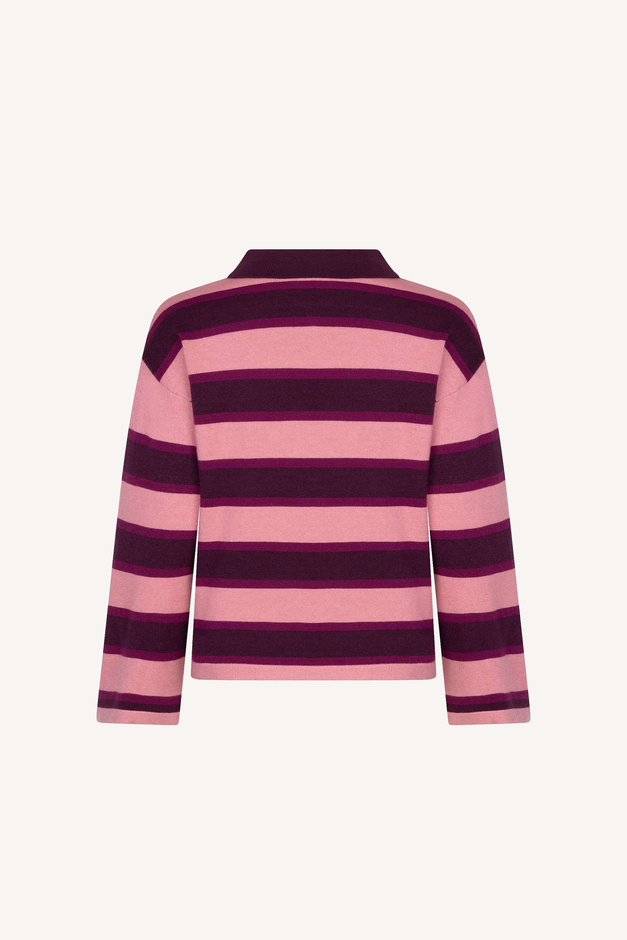 Balou Knitted Top Aubergine/Coral Pink
