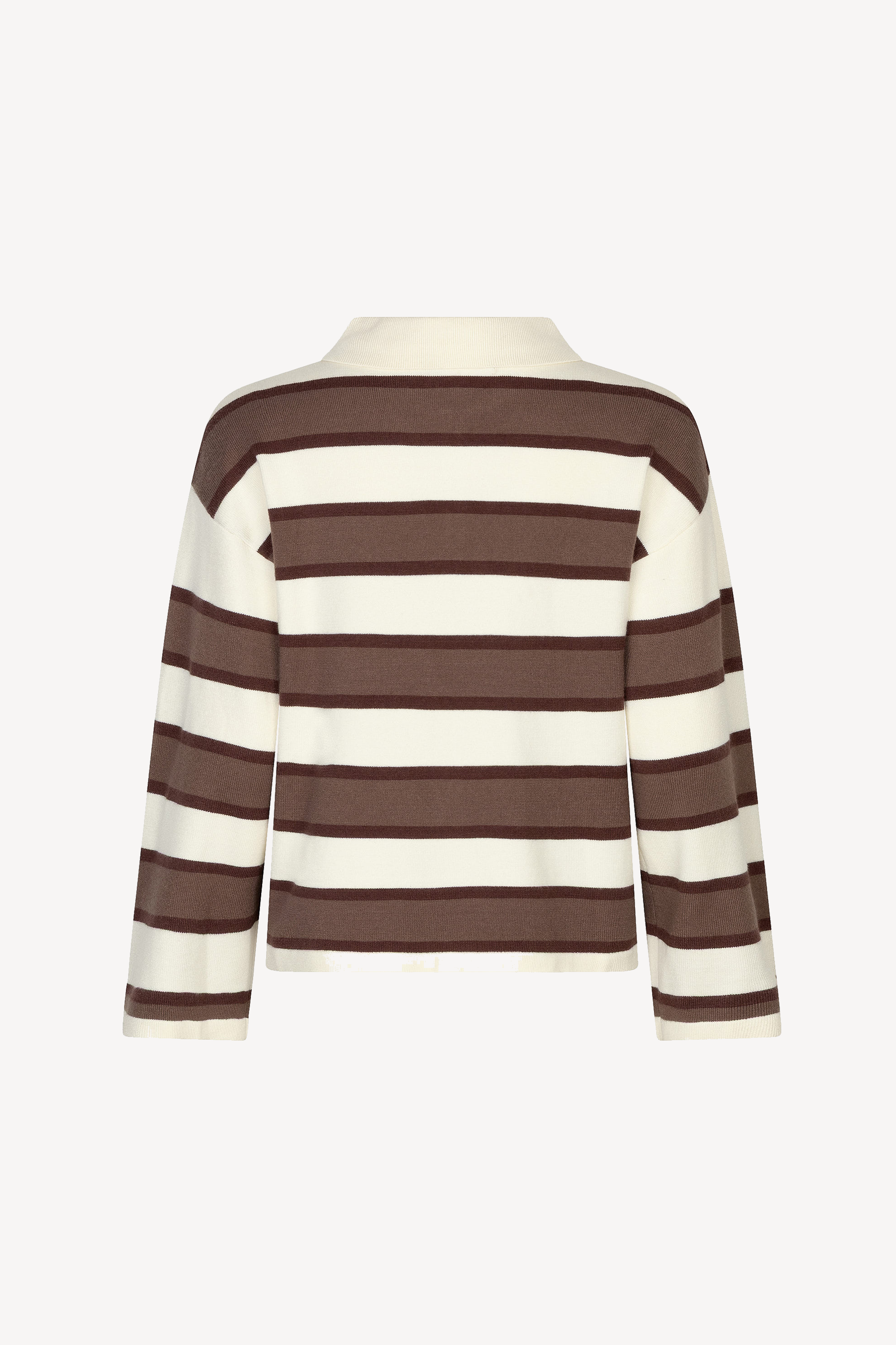 Balou Knitted Top Ecru/Brown