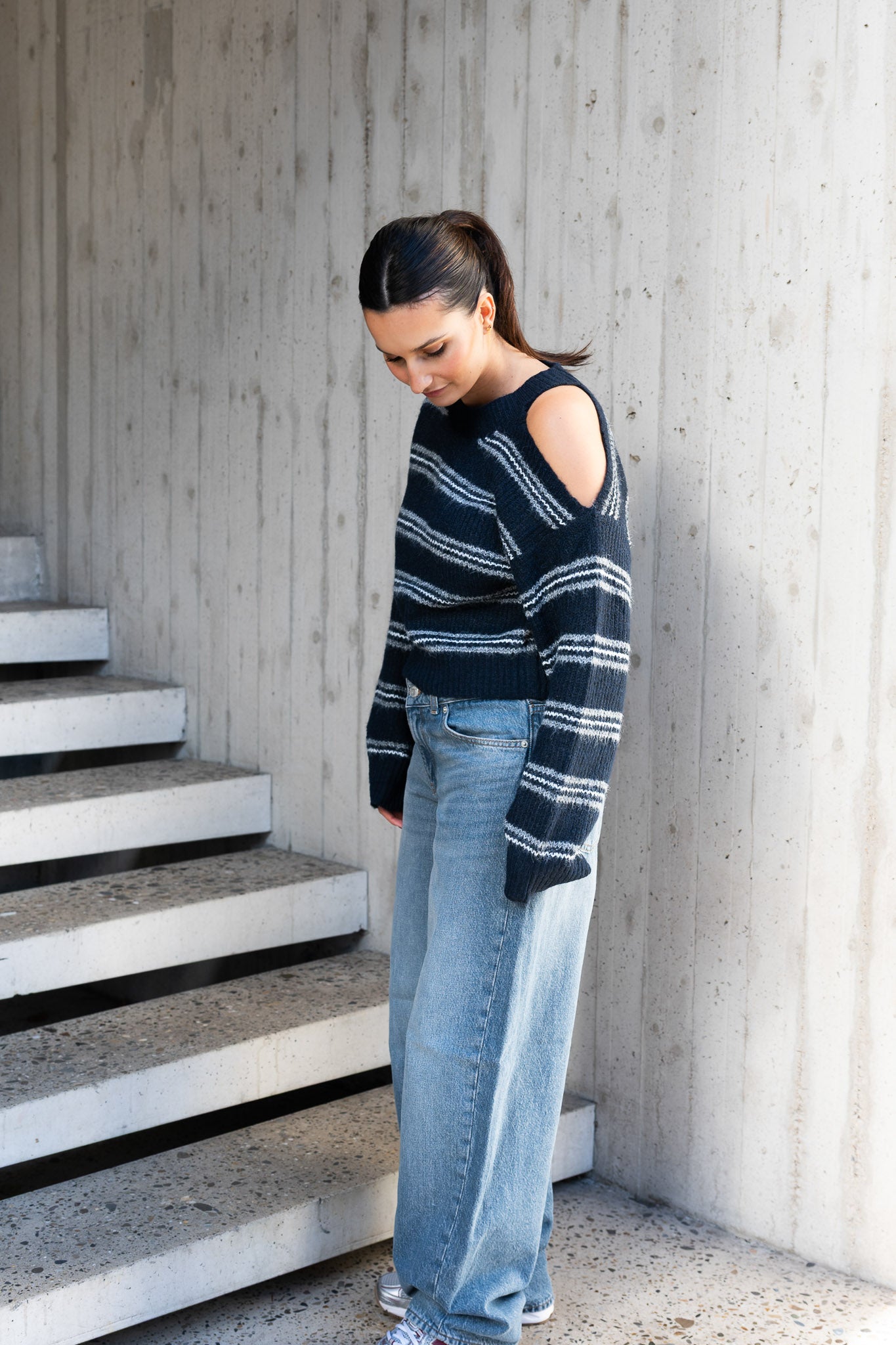 Laure Knitted Sweater Navy