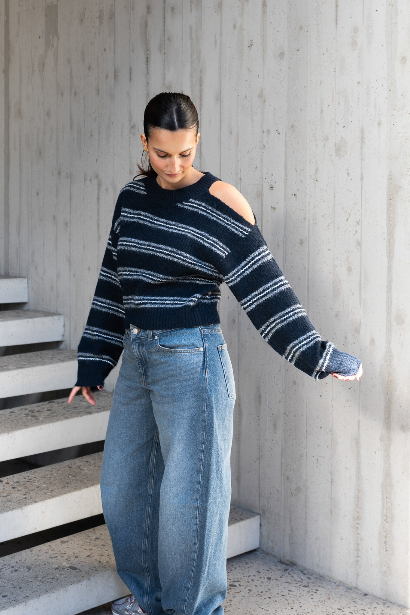 Laure Knitted Sweater Navy