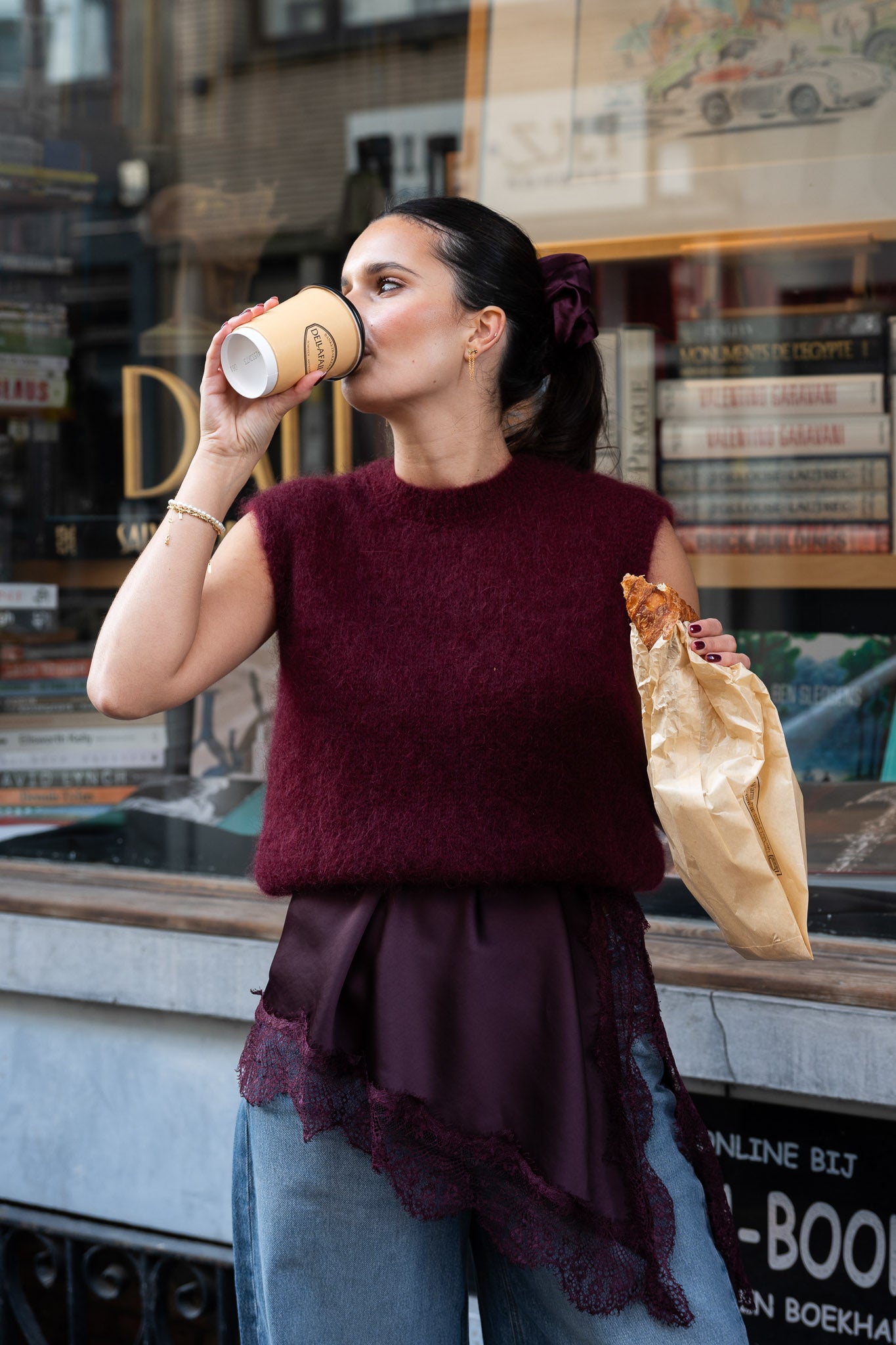 Noa Debardeur Burgundy