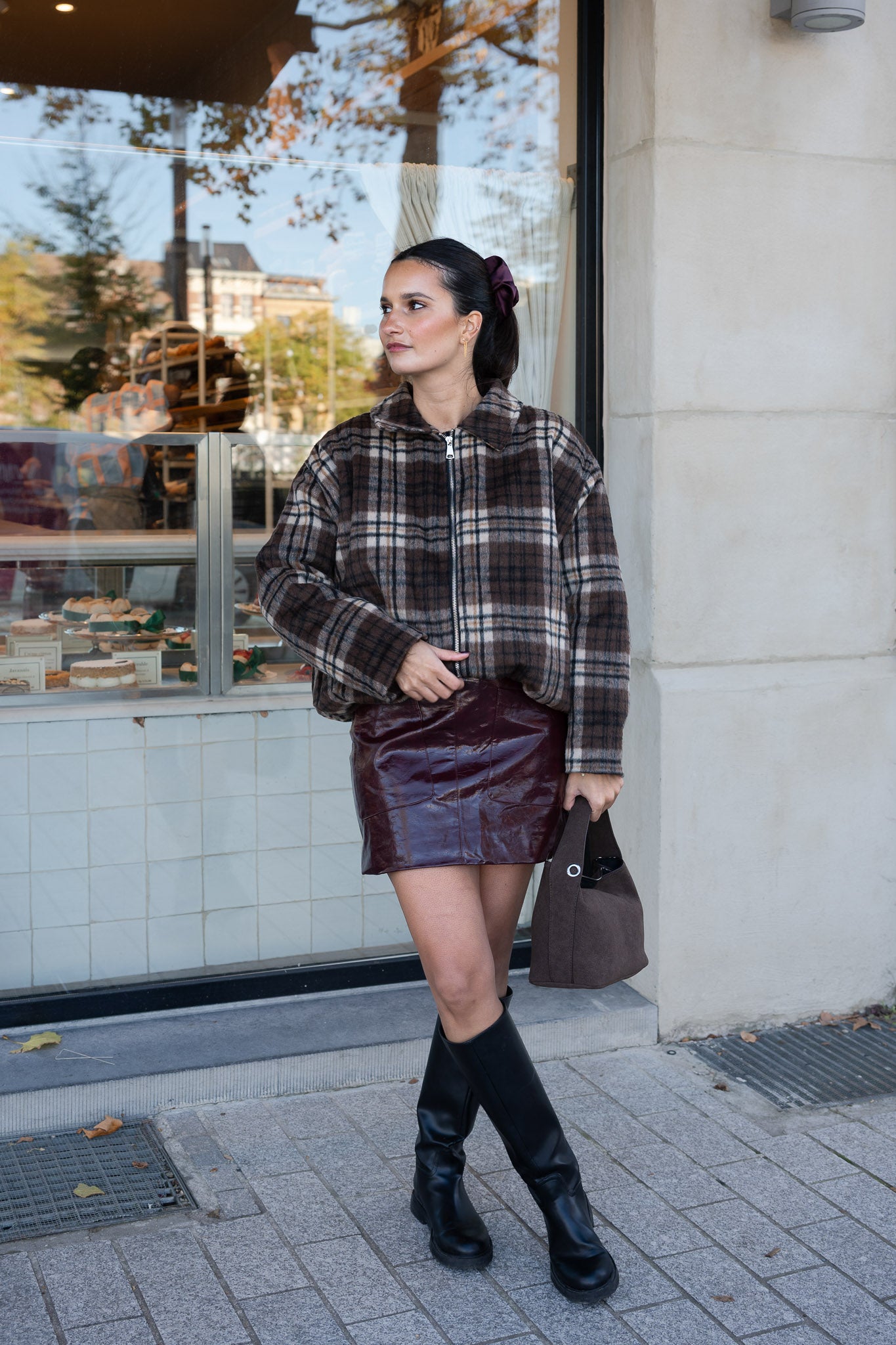 Cilou Jacket Coffee/Beige