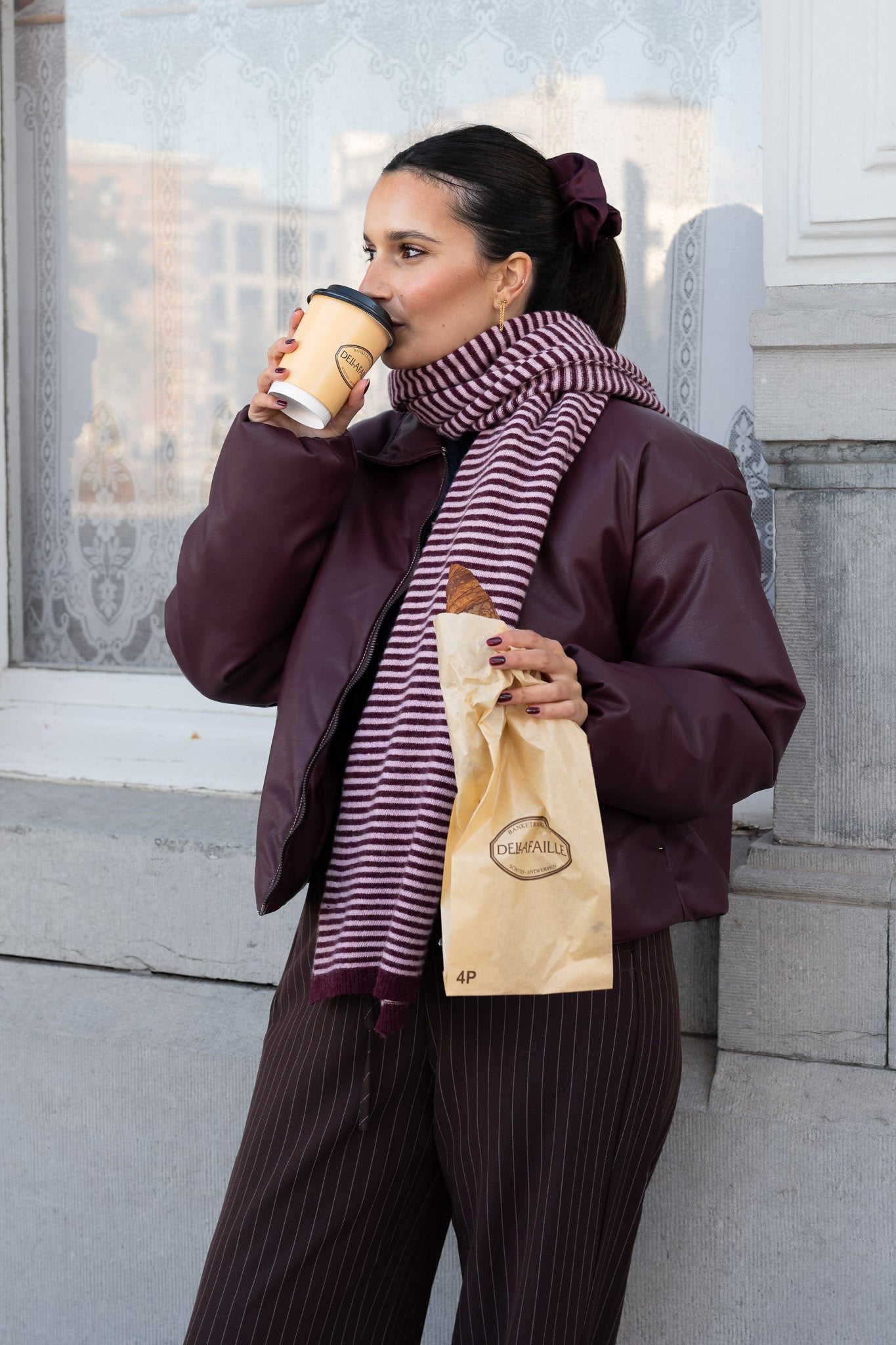 Philou Scarf Wine/Rose