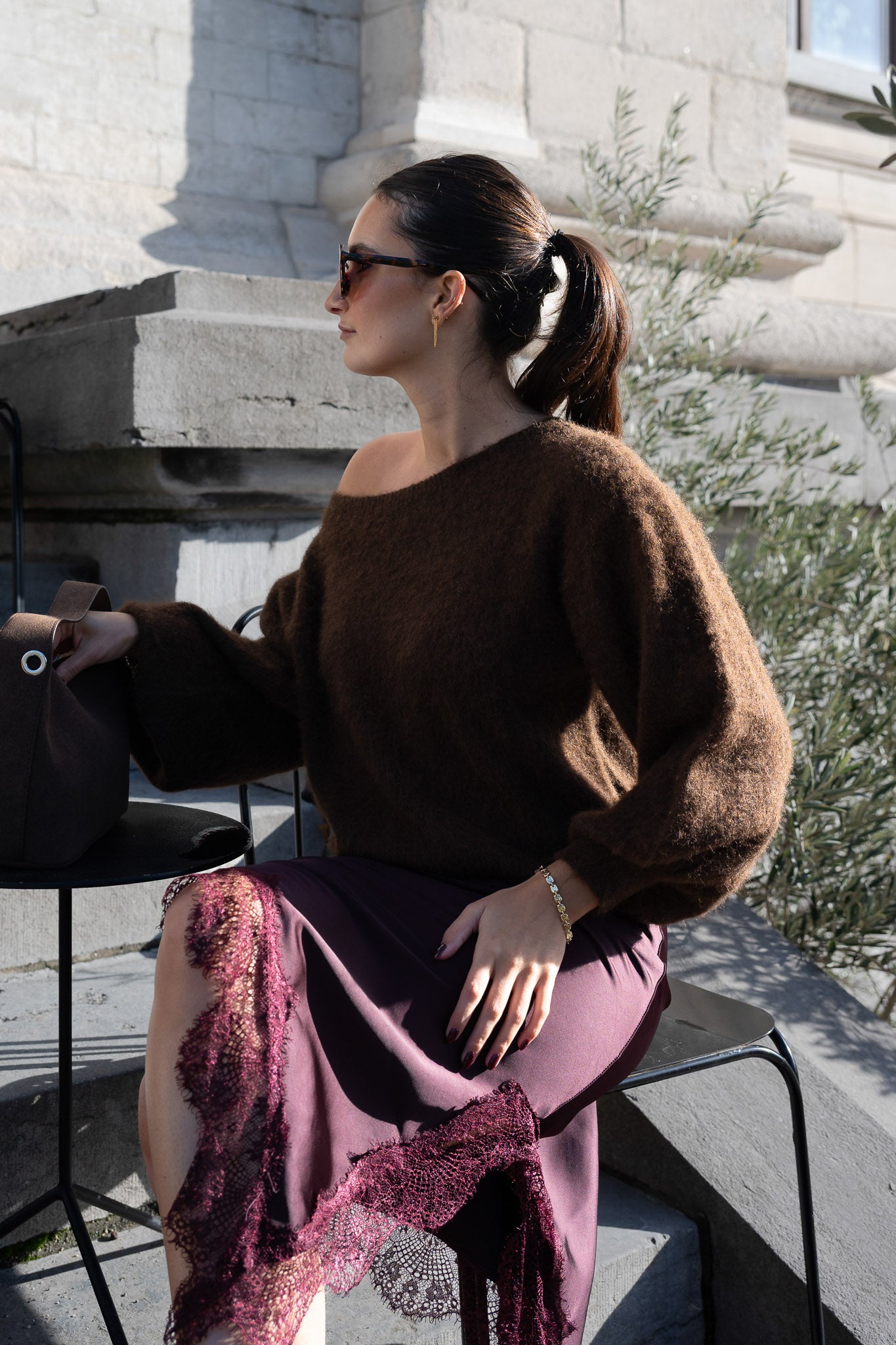 Leonie Alpaca Knit Chocolate