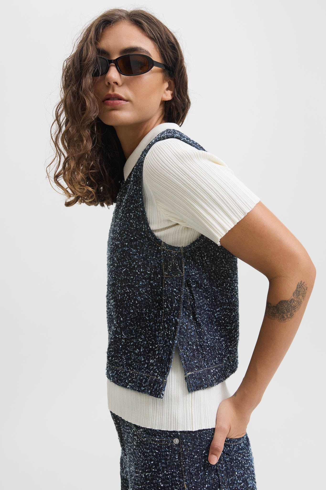 Hella Denim Top Twill