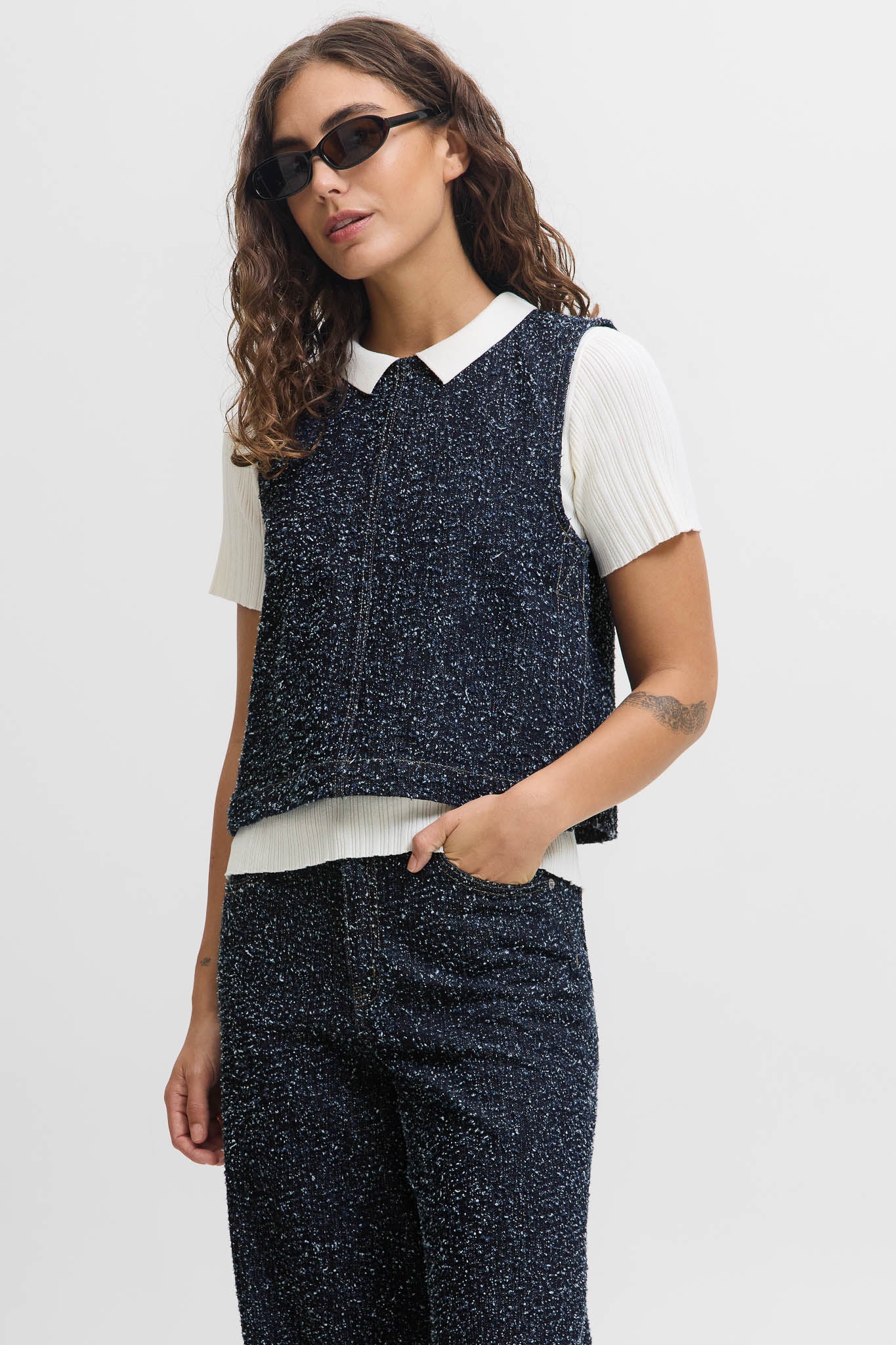 Hella Denim Top Twill