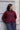 Abby Knit & Scarf Navy/Wine