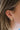 Hammered Stud Hoops Gold