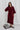 Fleur Ribbed Dress Wine
