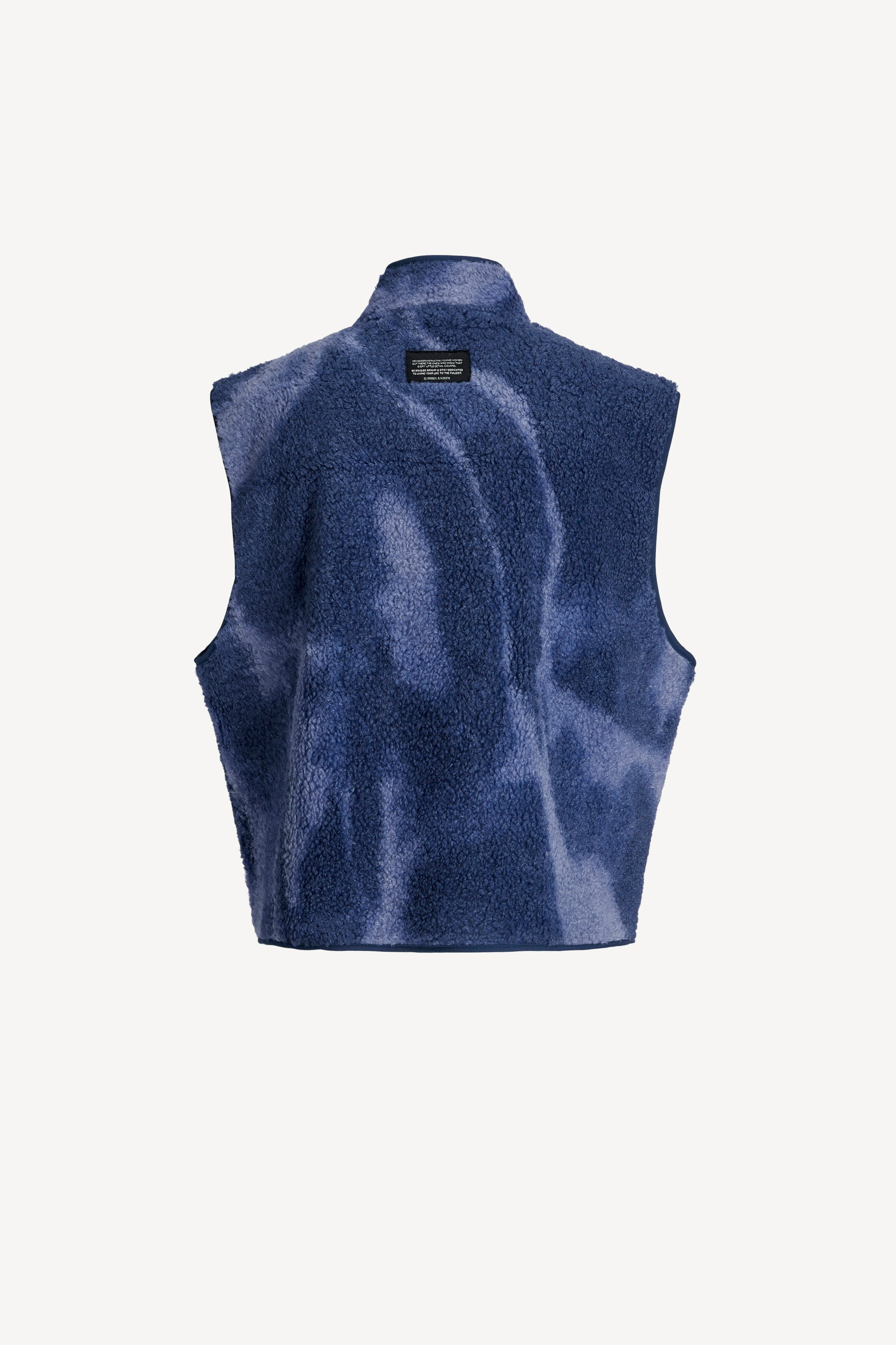 Dawn Teddy Vest Blue Ice