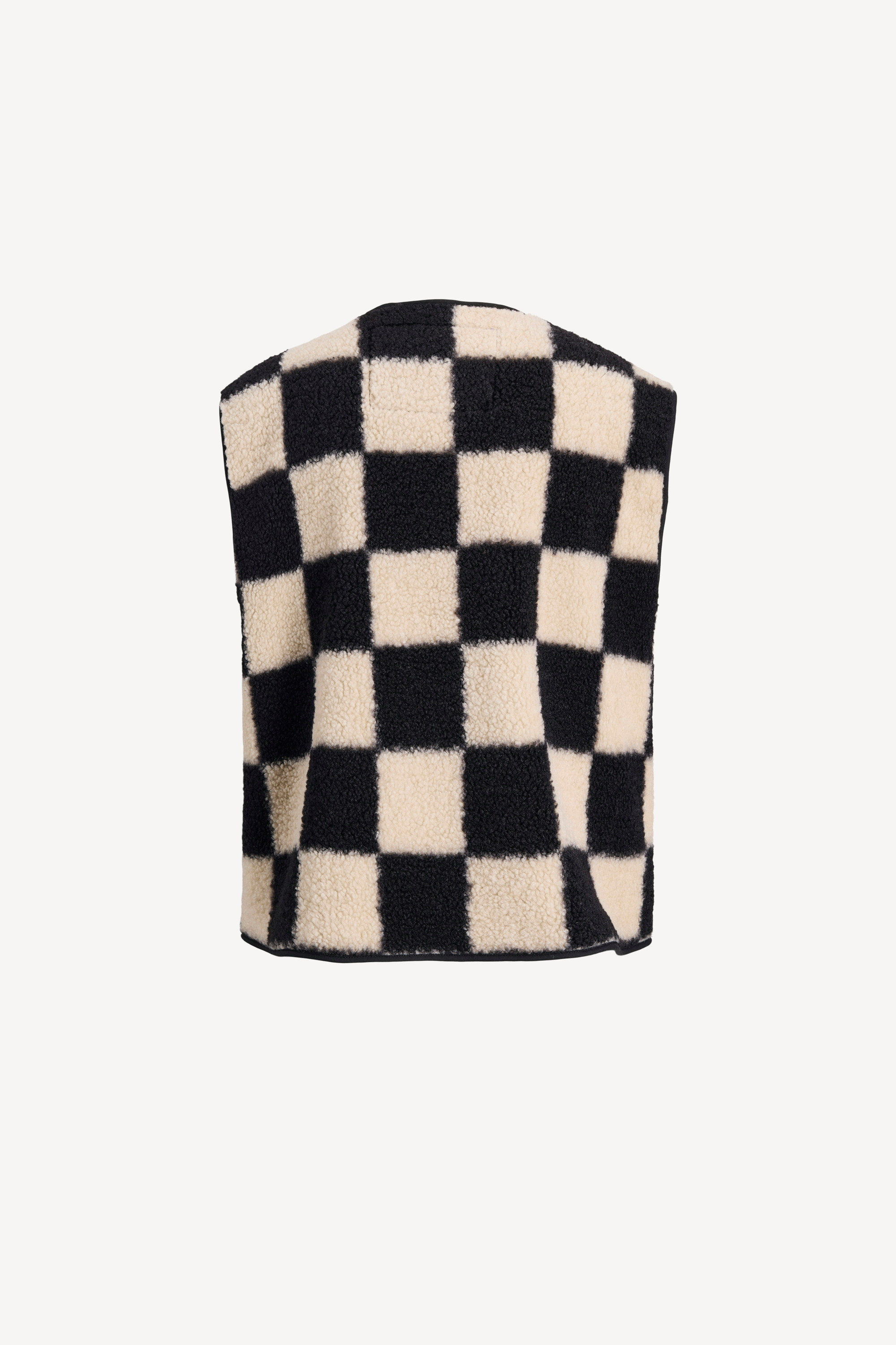 Vera Check Teddy Vest